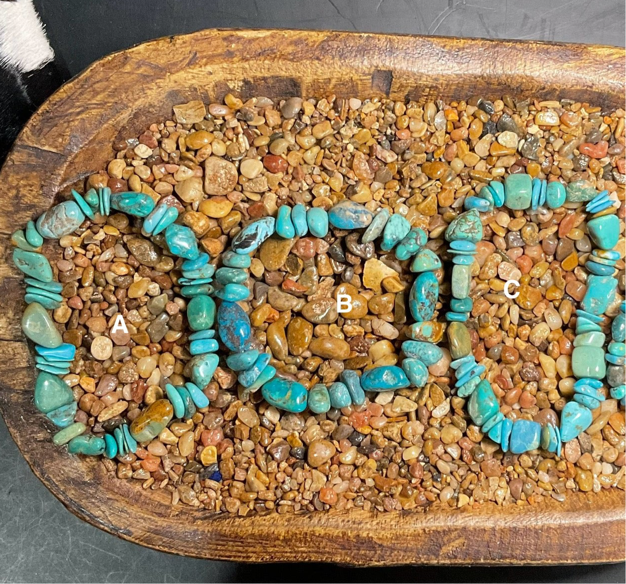 Turquoise Nugget Stretchy Bracelets