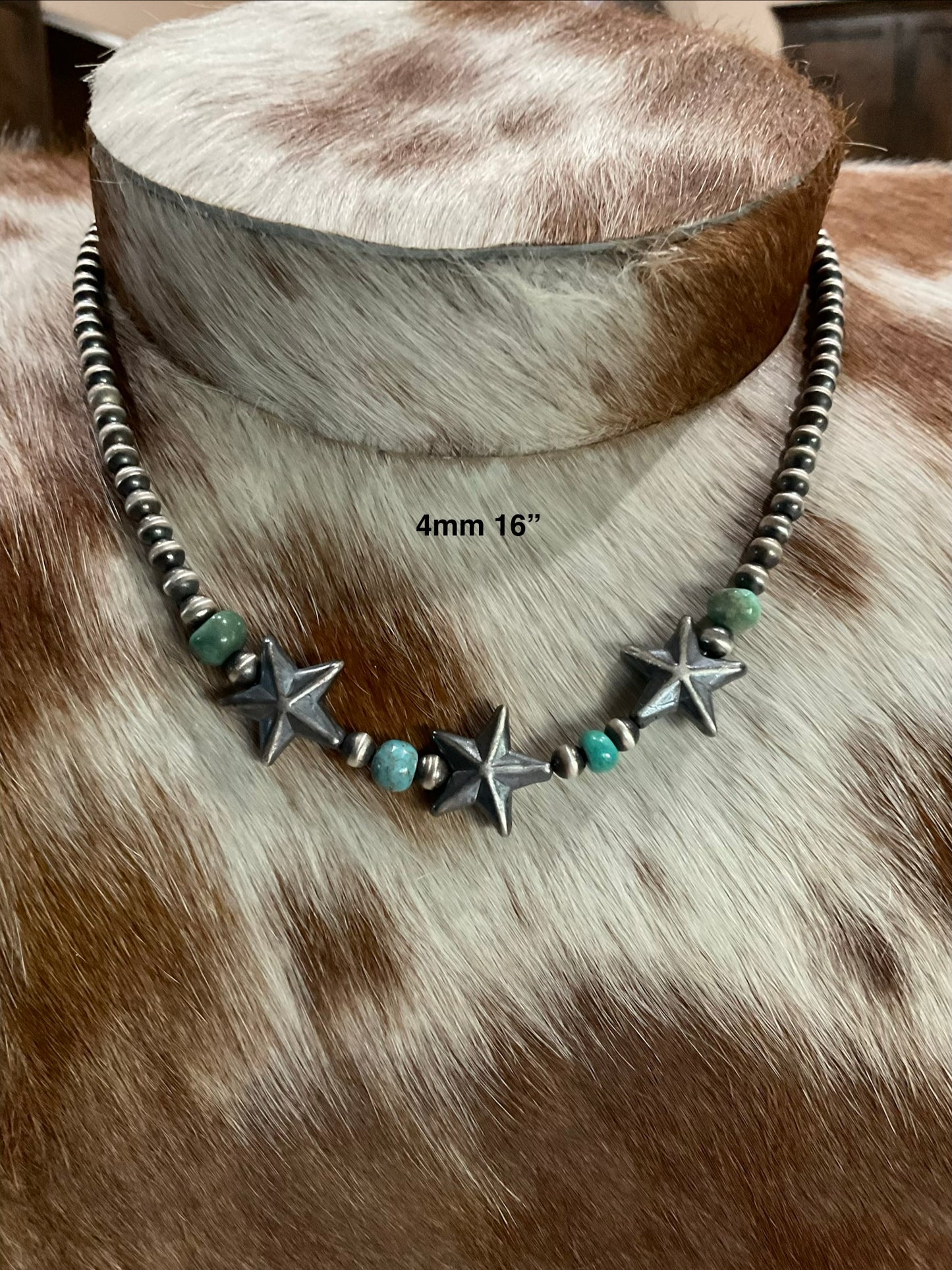 Sterling Silver & Kingman Star Necklace