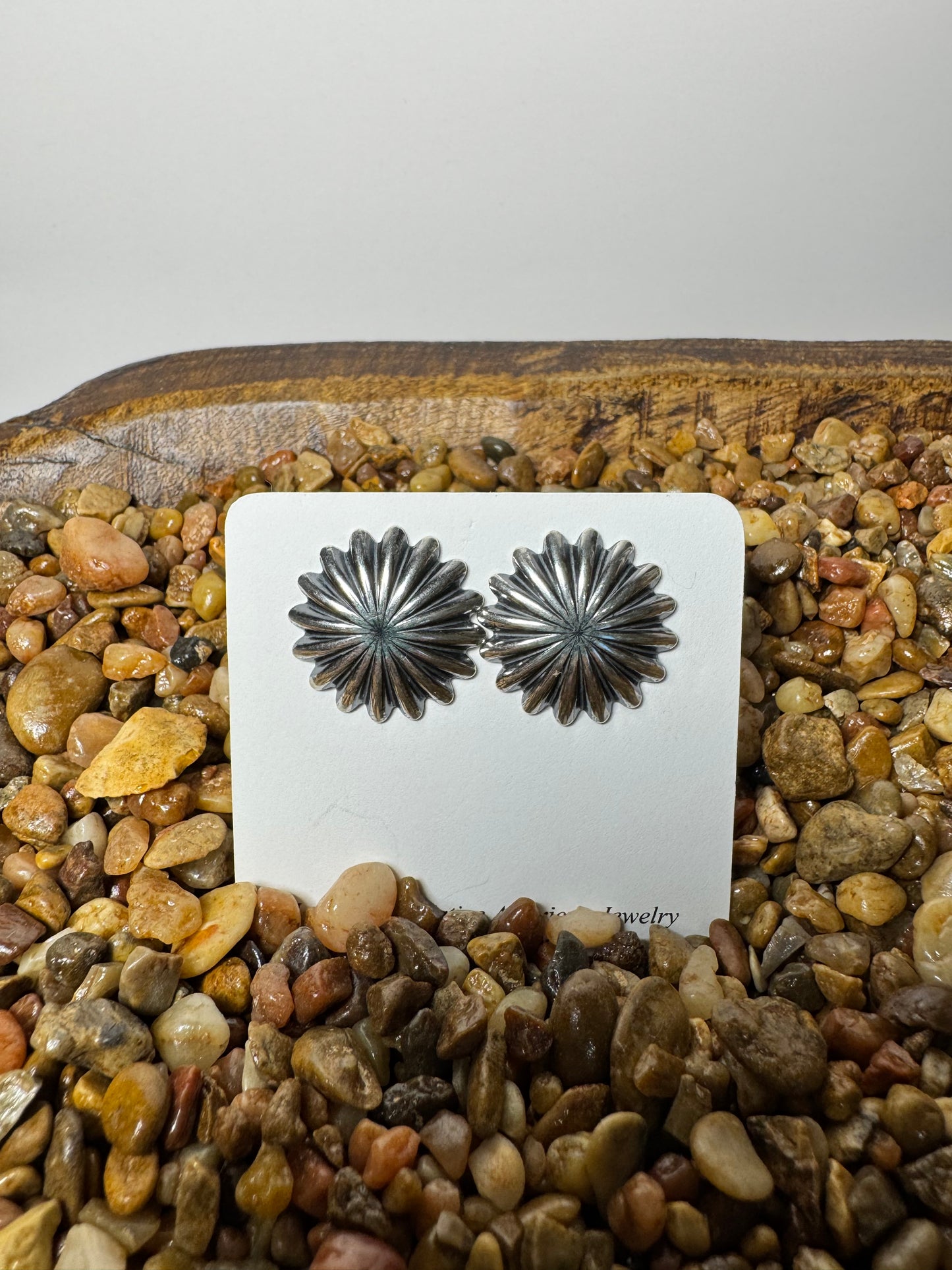 Sterling Silver Star Shot Stud Earrings