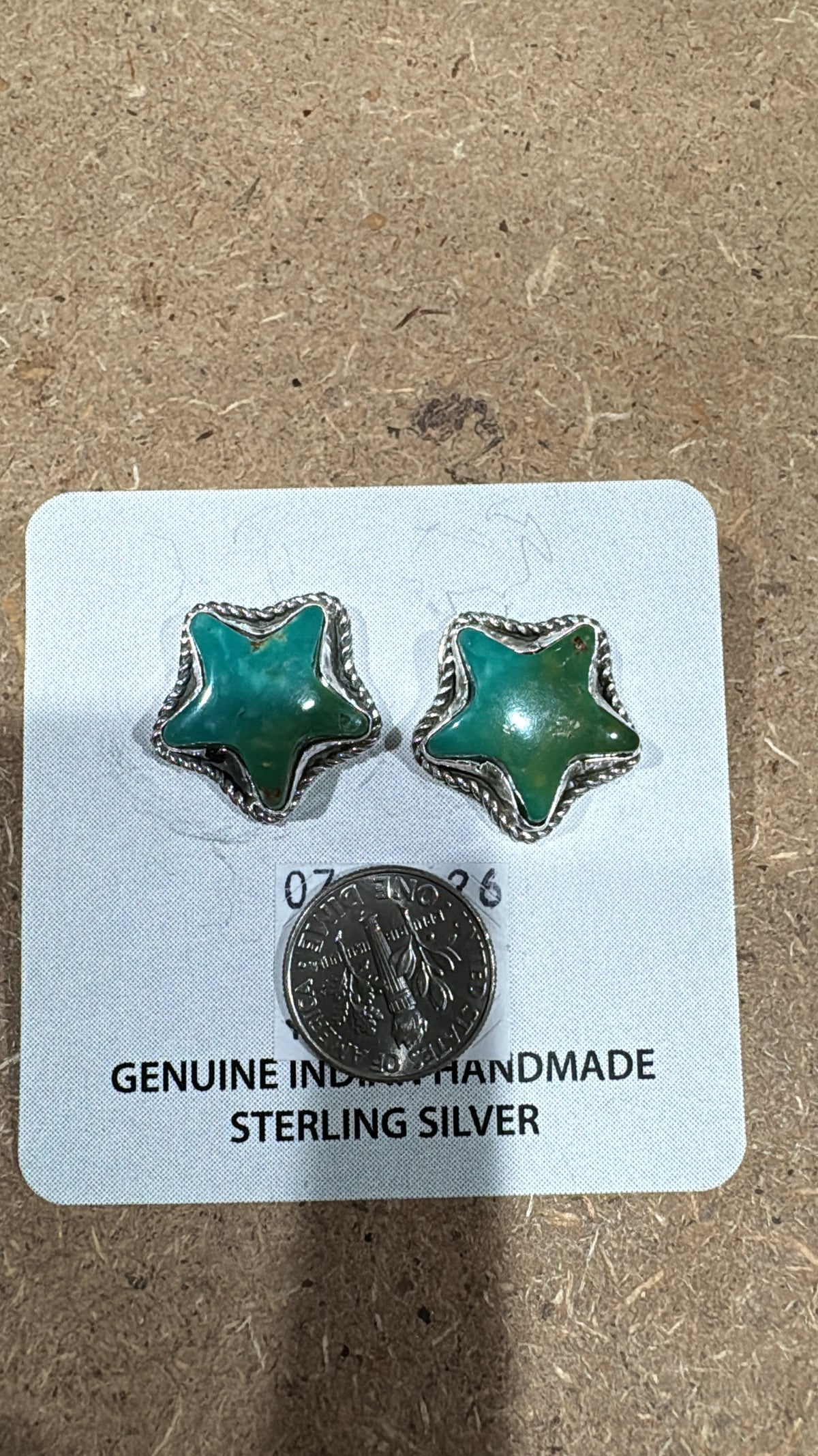 Armenian Turquoise Star Earrings