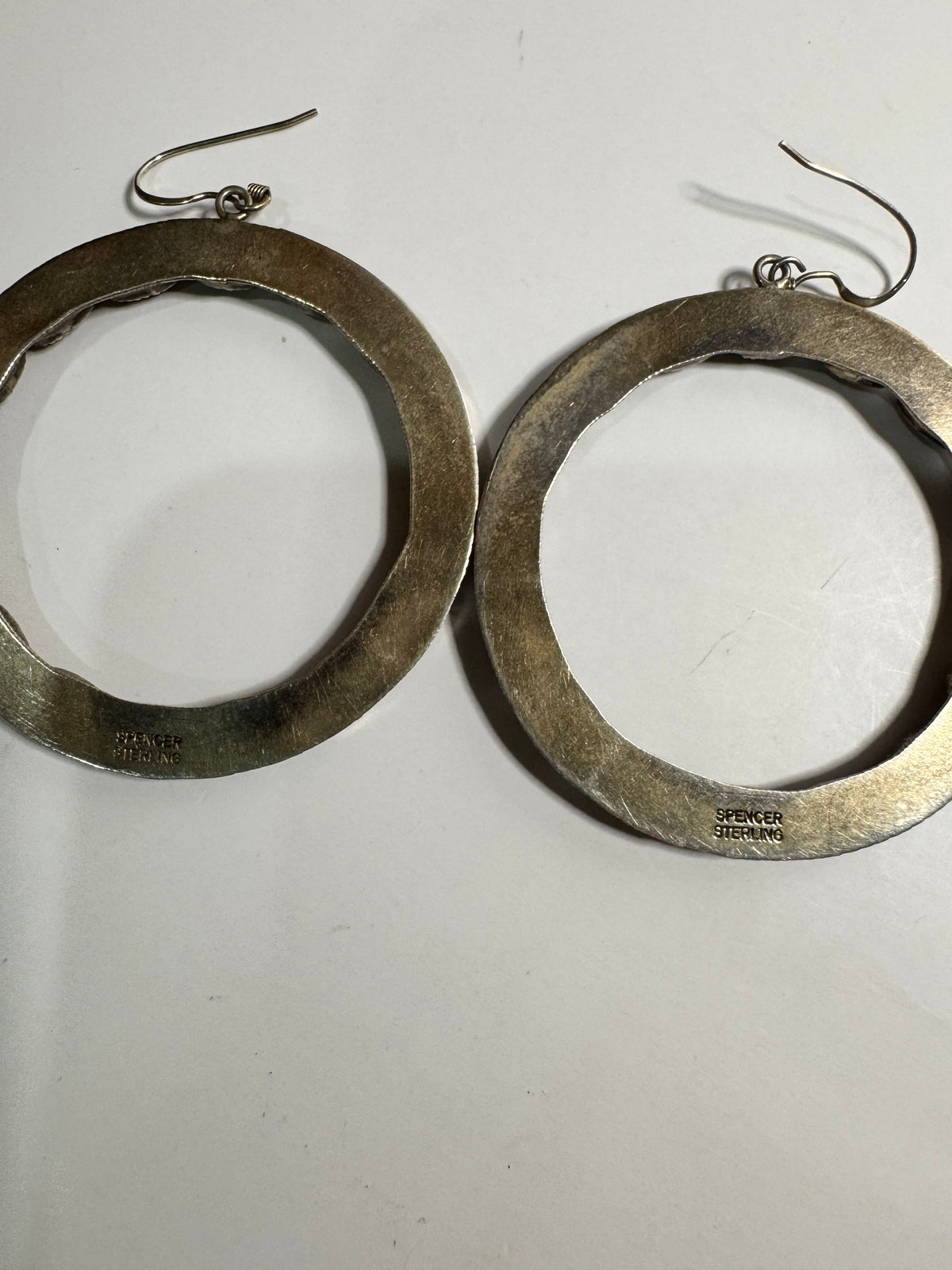 Purple Spiny Hoop Earrings