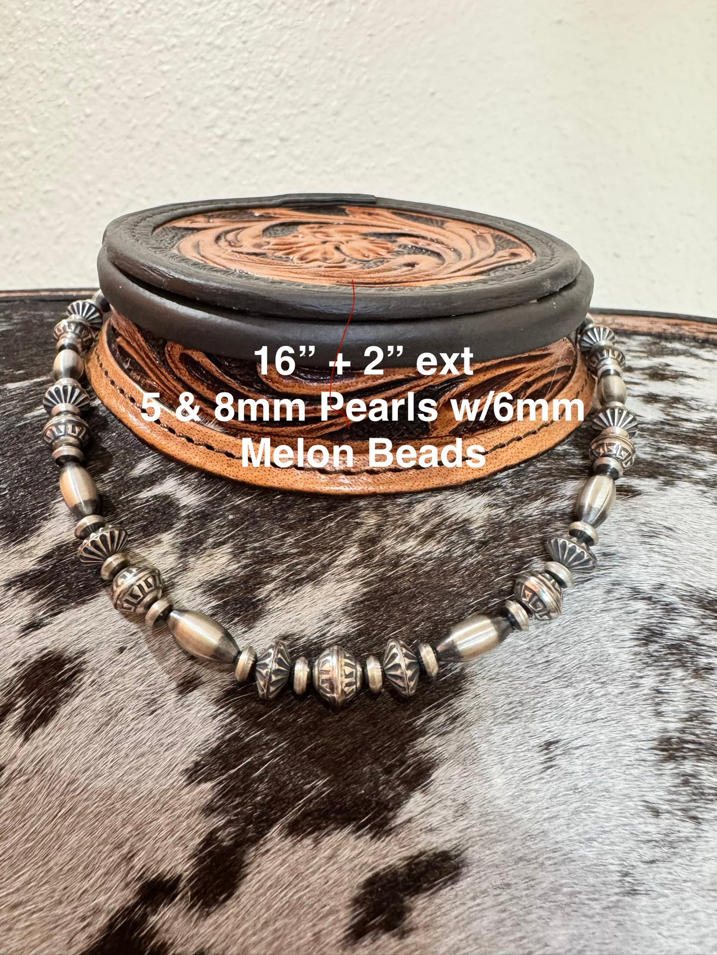 16”-18” Sterling Silver Pearls & Melons