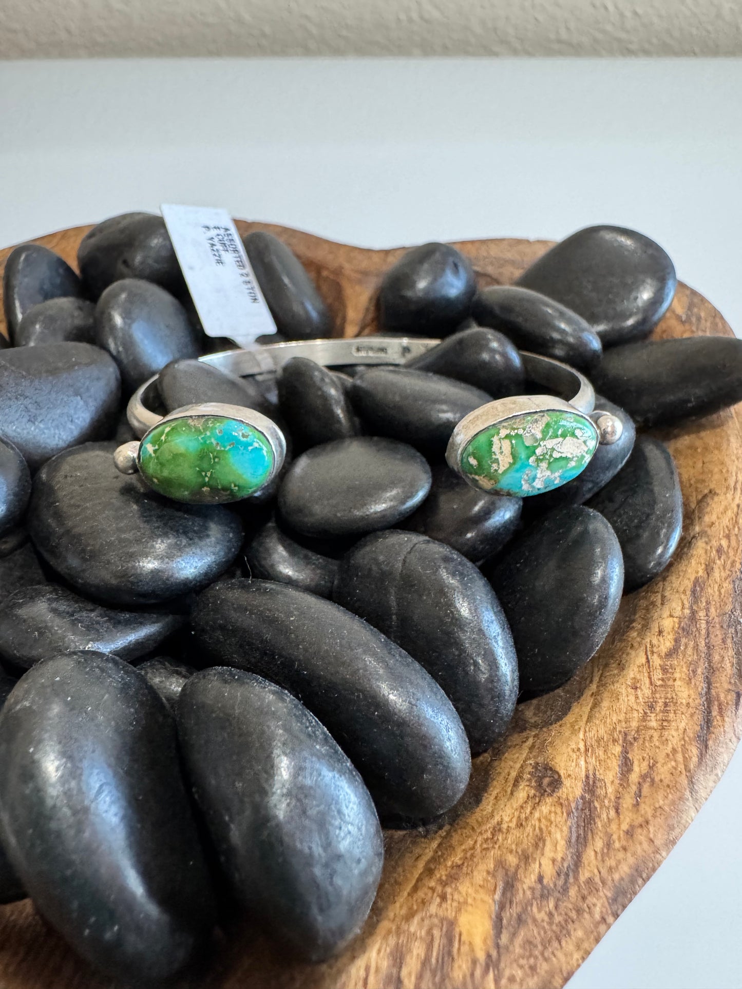 Sonoran Gold Turquoise 2 Stone Reverse Cuff