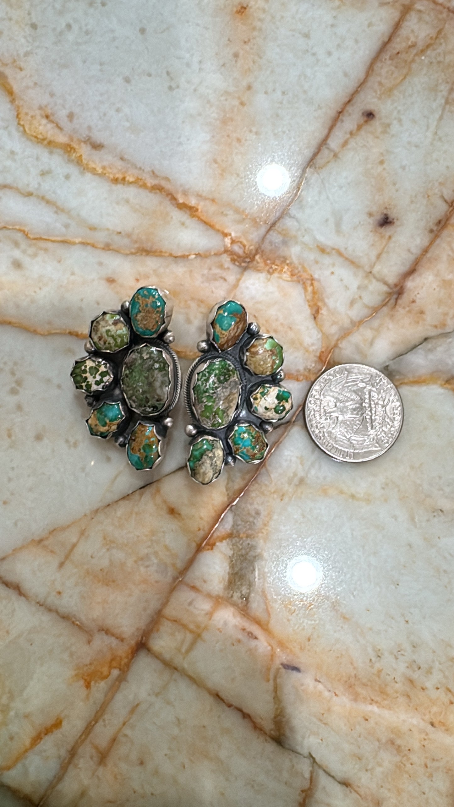 Sonoran Turquoise Cluster Earrings
