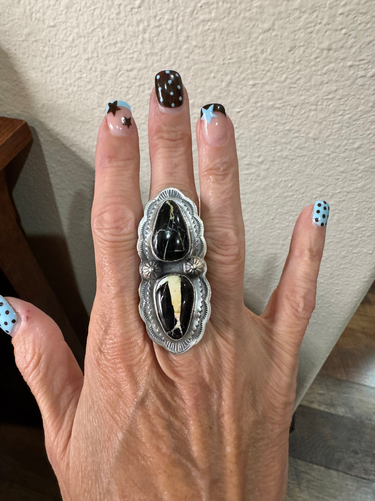 Blackjack 2 Stone Ring