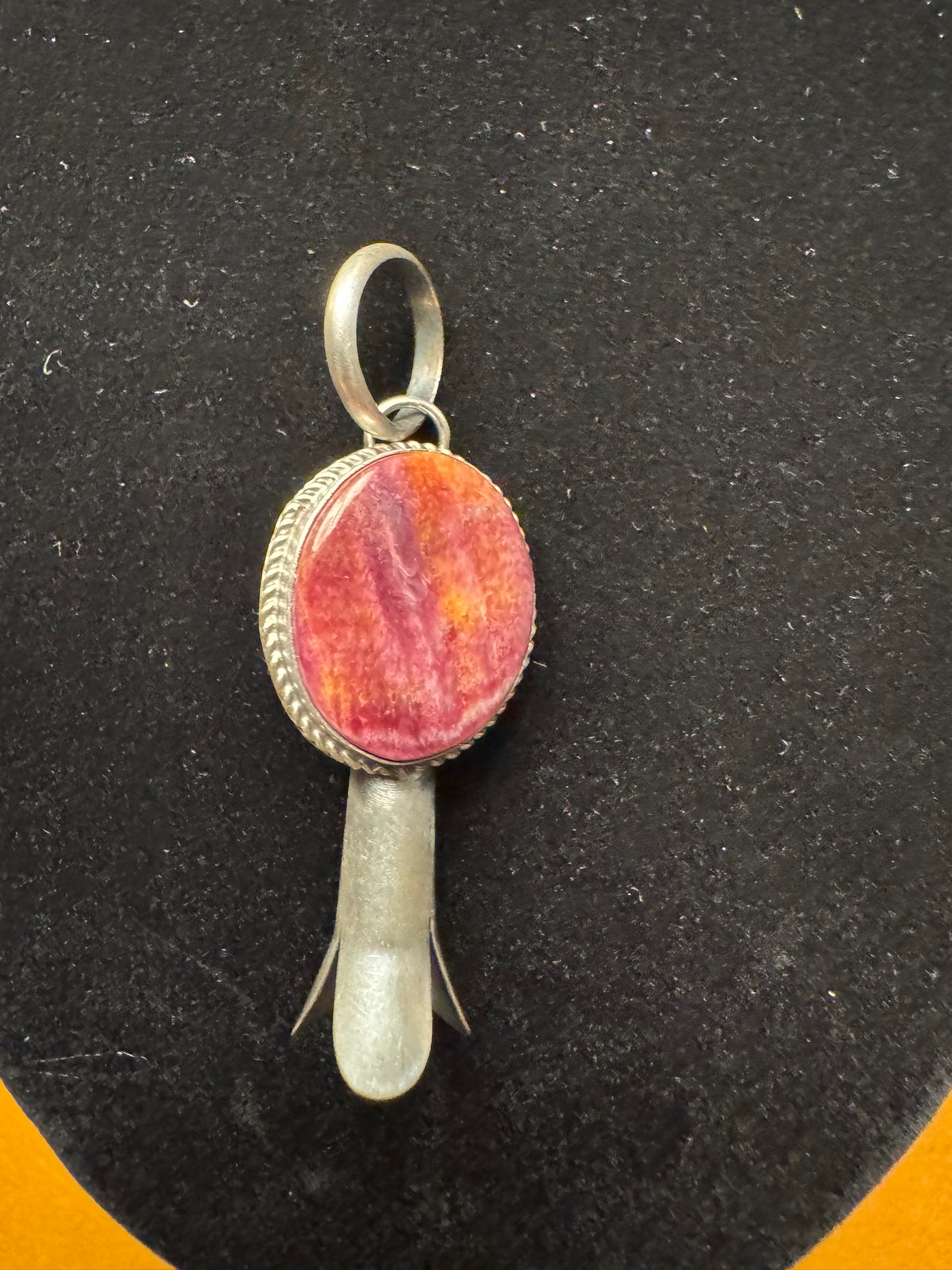 Purple Spiny Squash Bell Pendant