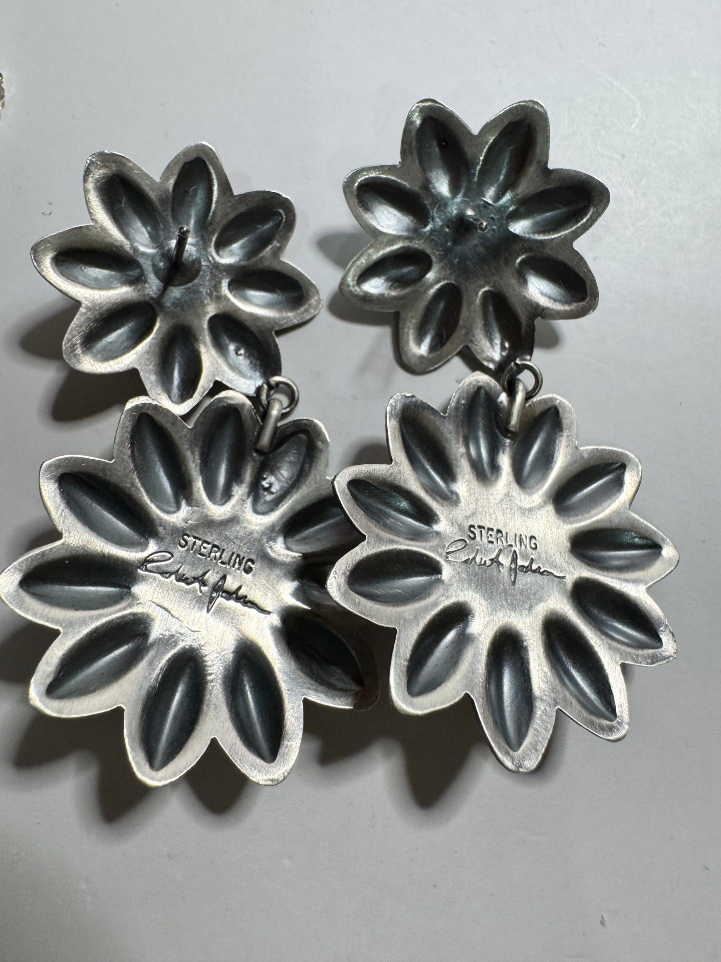 Red Spiny Daisy Earrings