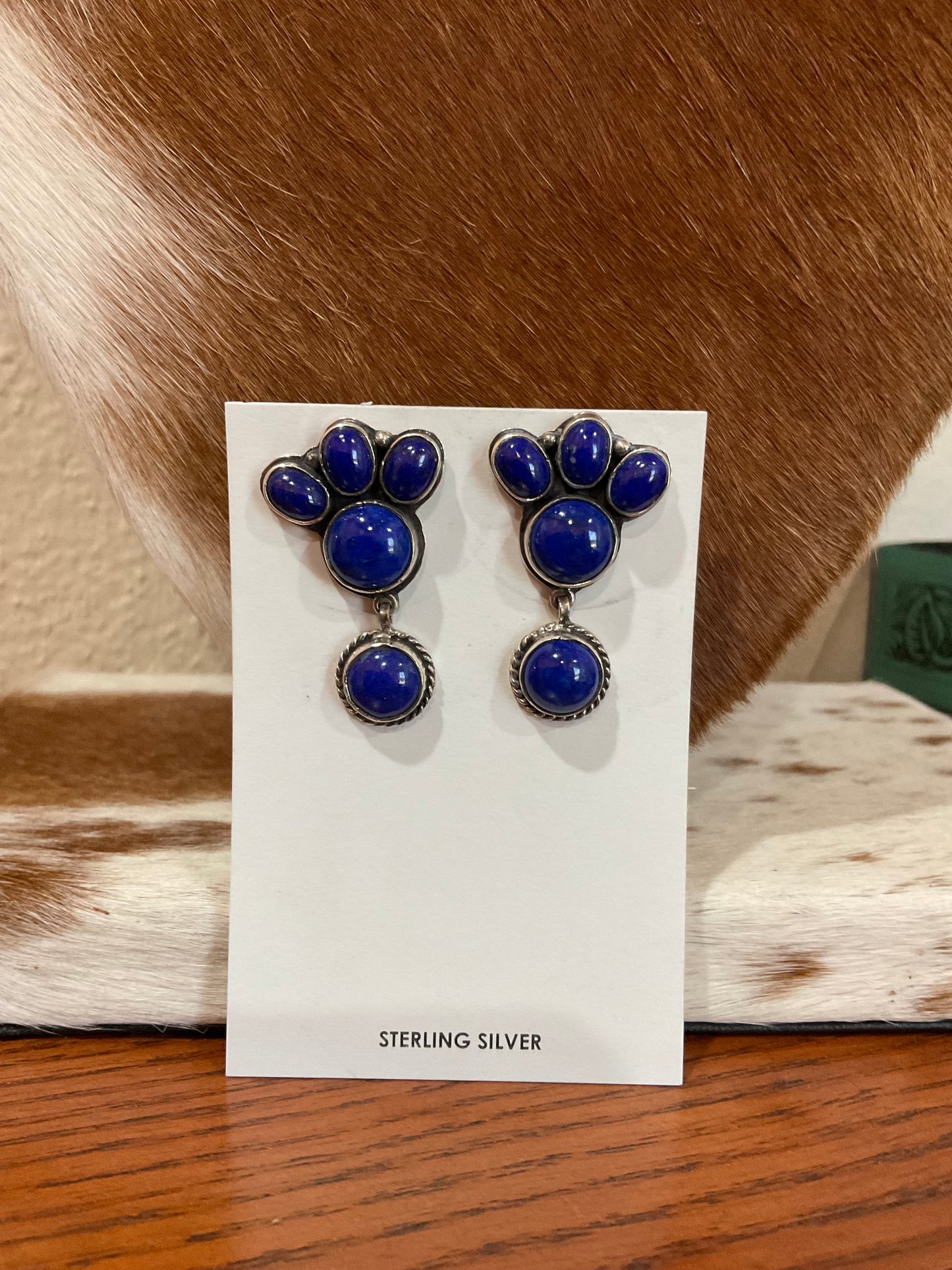 Lapis Cluster Earrings