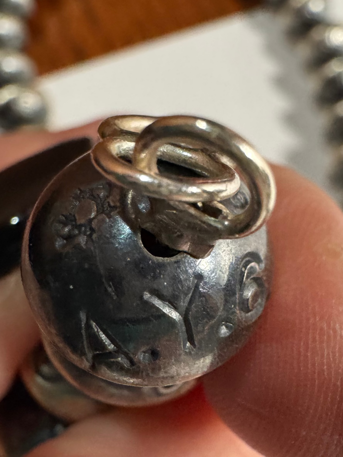 Handmade Stamped Navajo Pearls