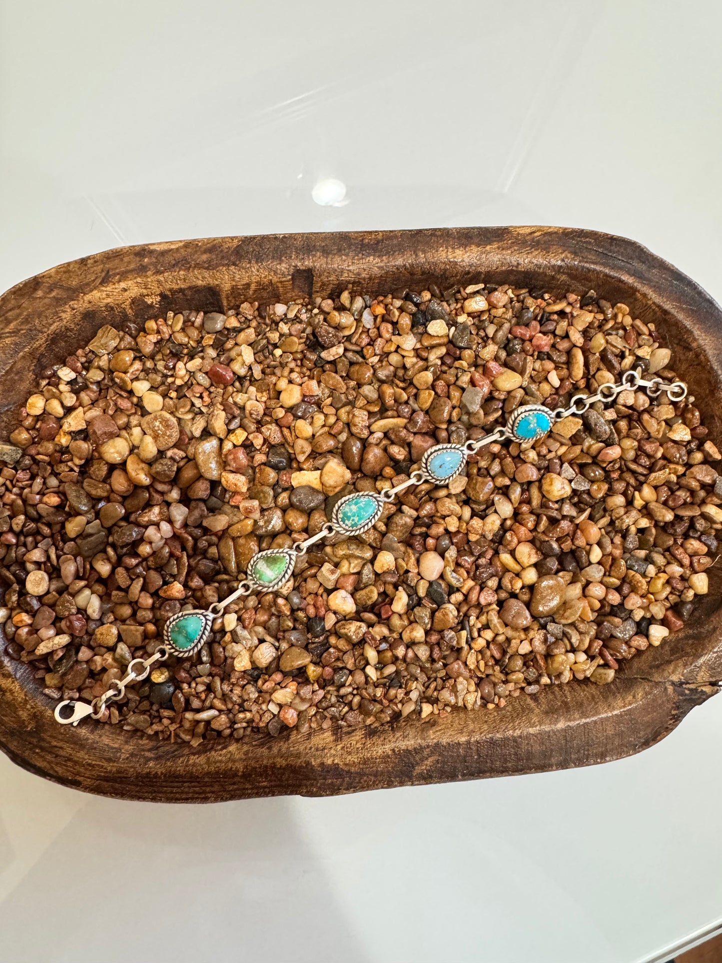 Mixed Turquoise Multi Stone Bracelet