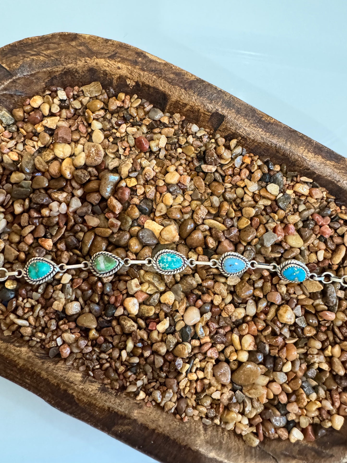 Mixed Turquoise Multi Stone Bracelet