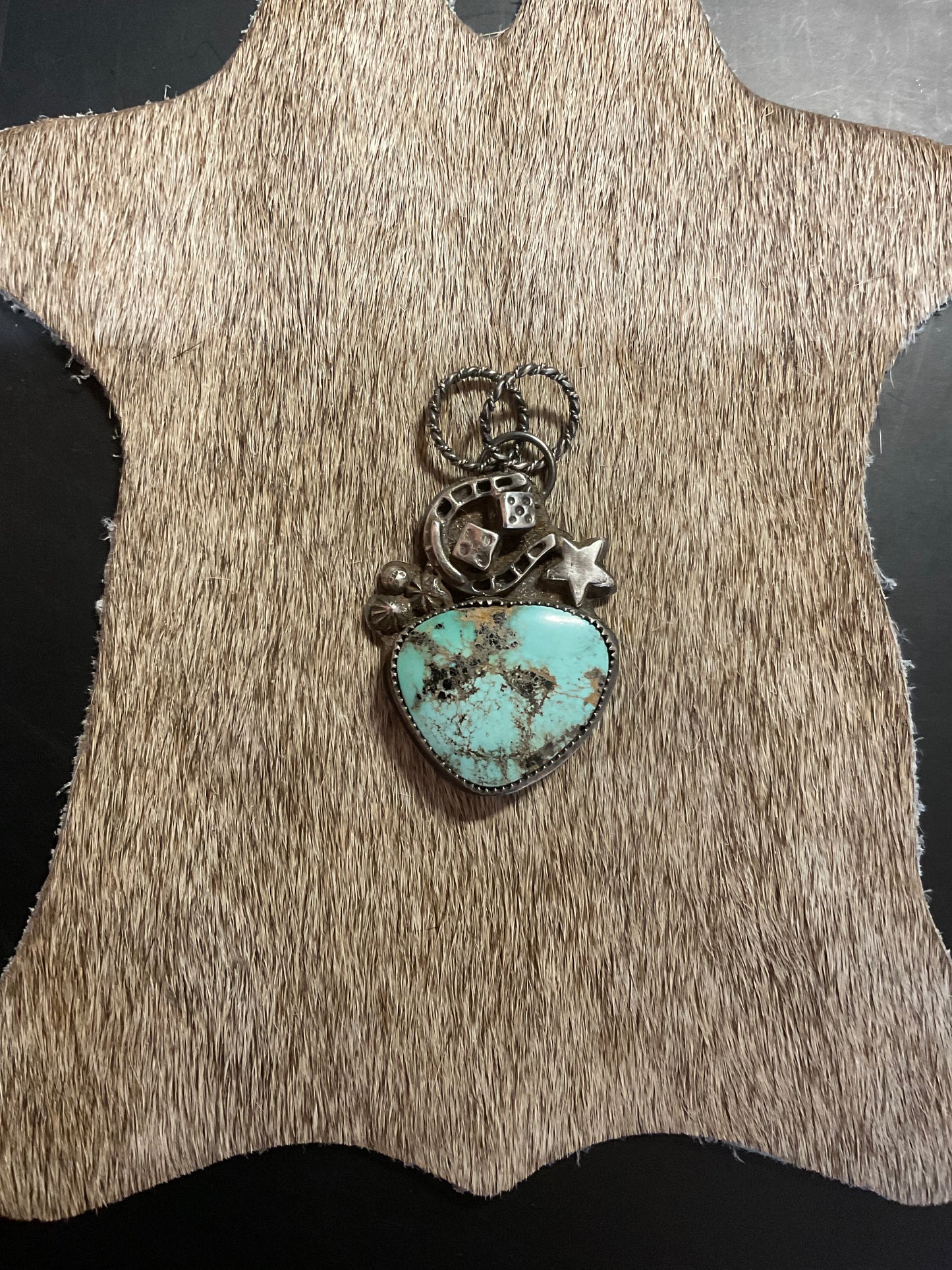 Lucky Mine #8 Turquoise Pendant