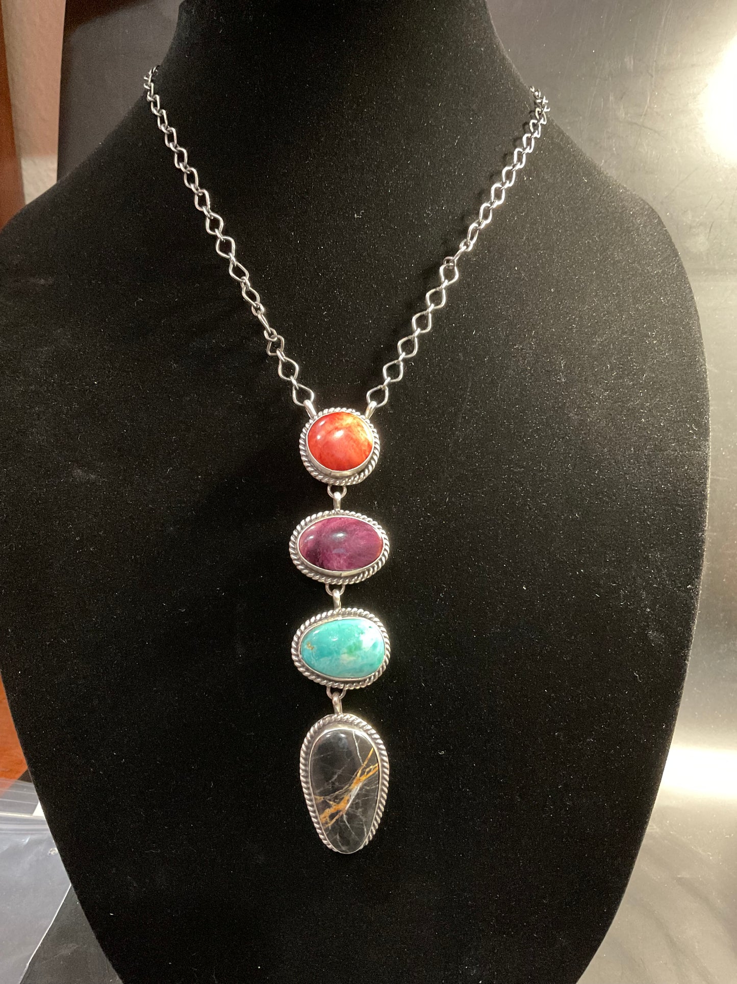 Turquoise & Spiny Oyster Lariats