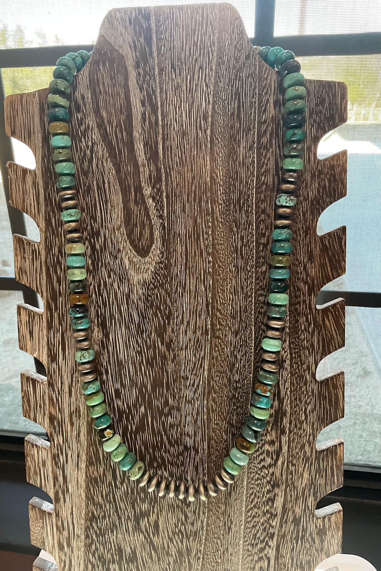 Sterling Silver Pearls With Turquoise