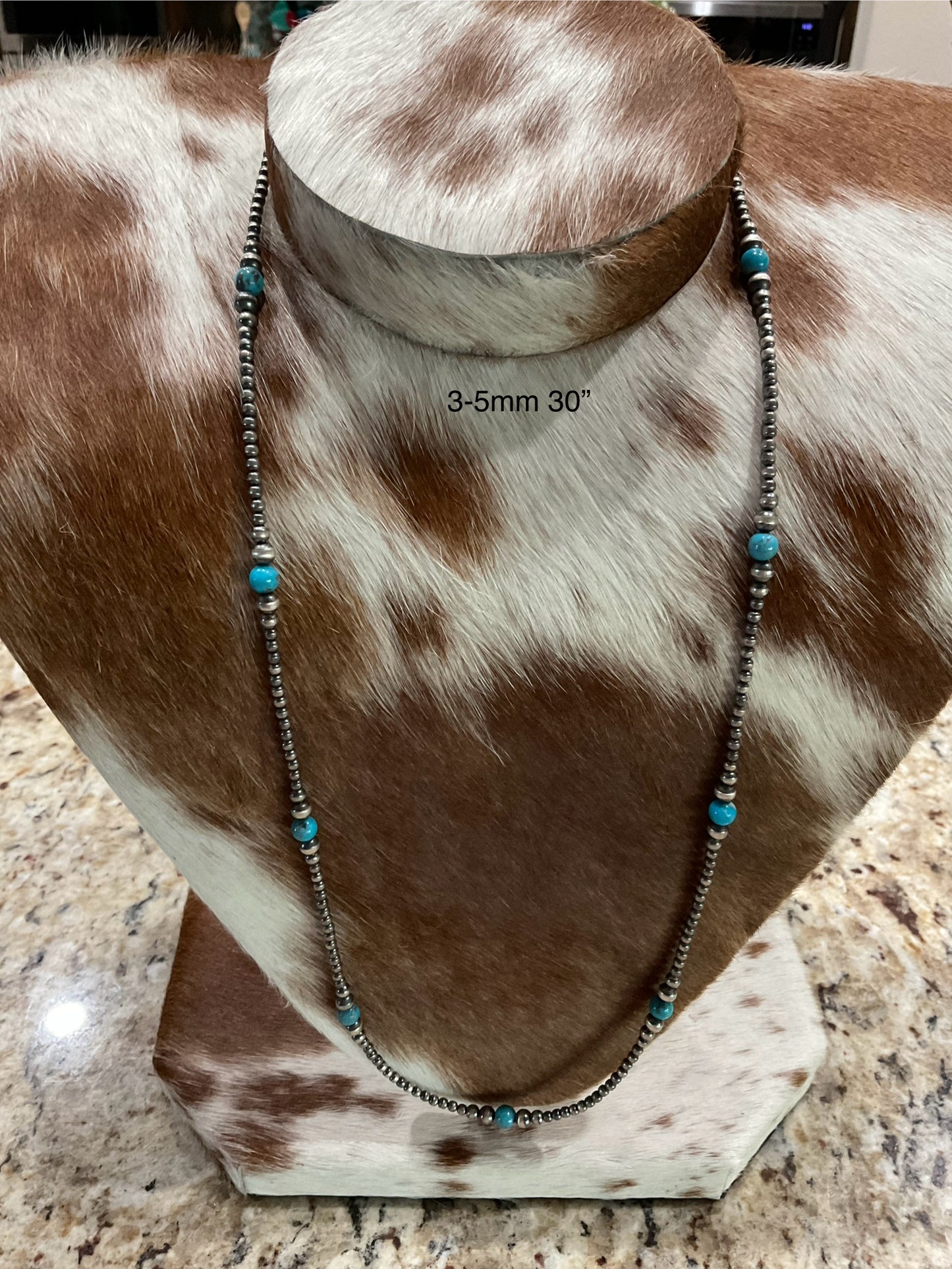 Sterling Silver Pearls With Turquoise