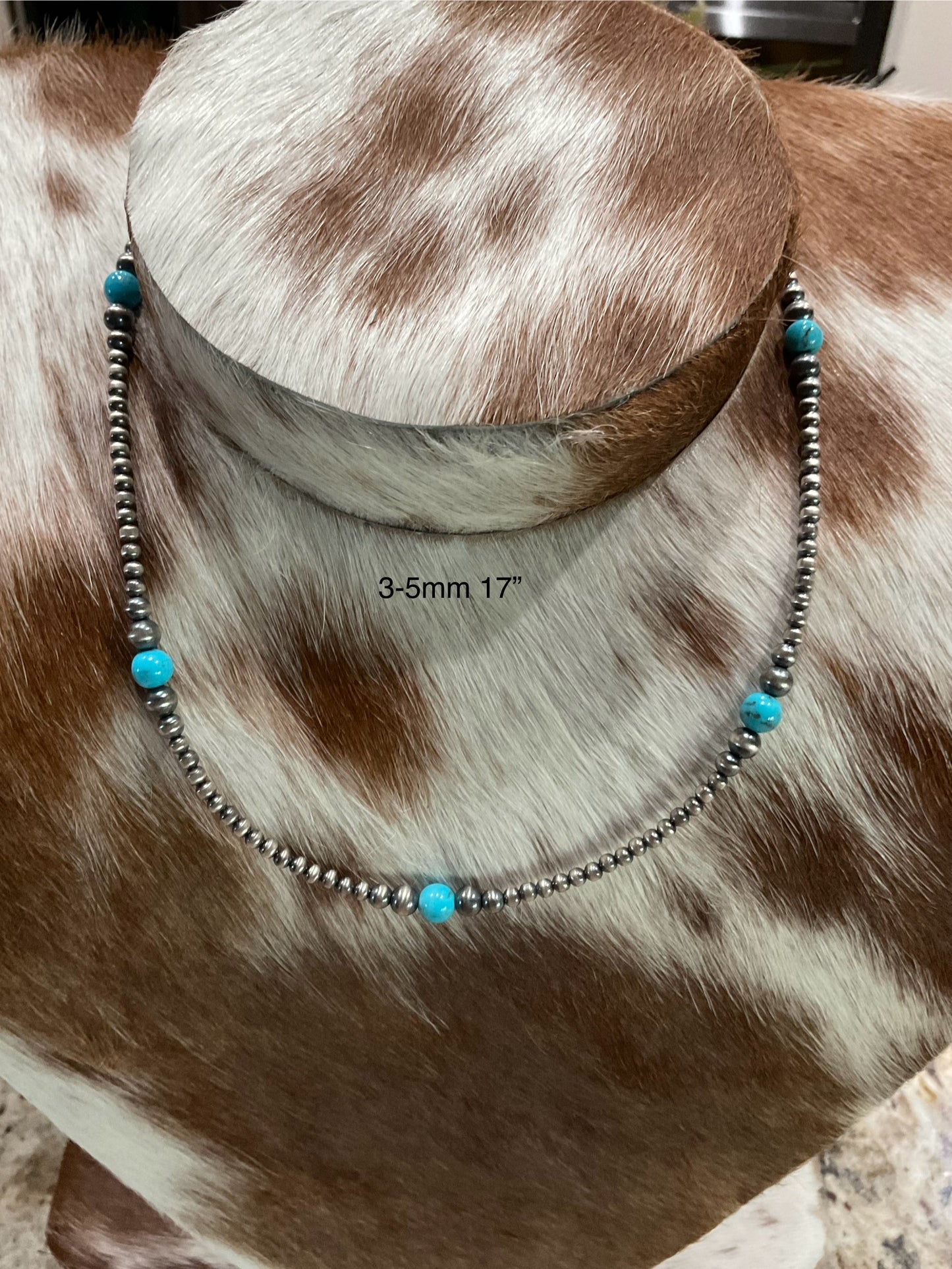 Sterling Silver Pearls With Turquoise