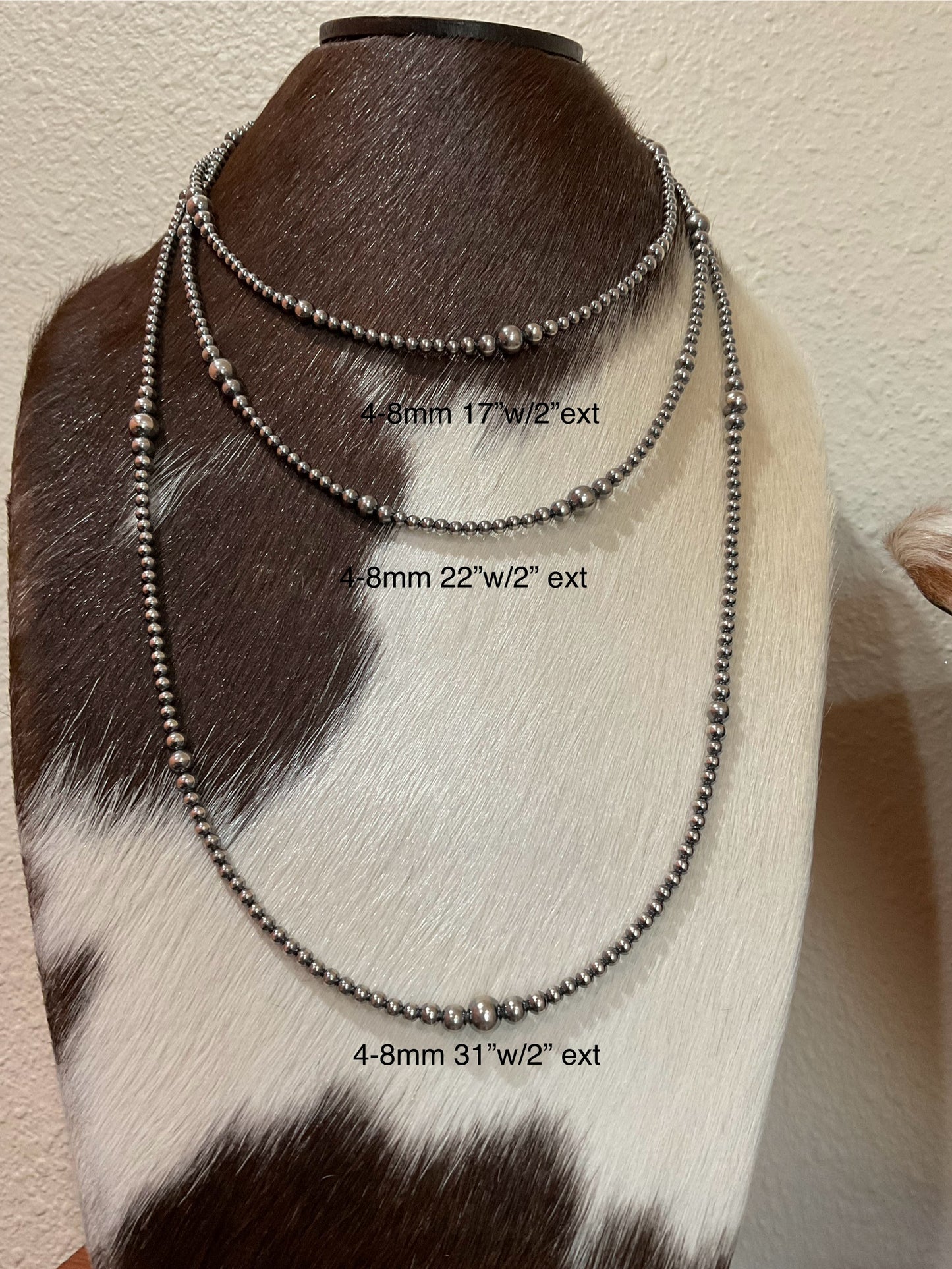 Variegated Sterling Silver Pearls
