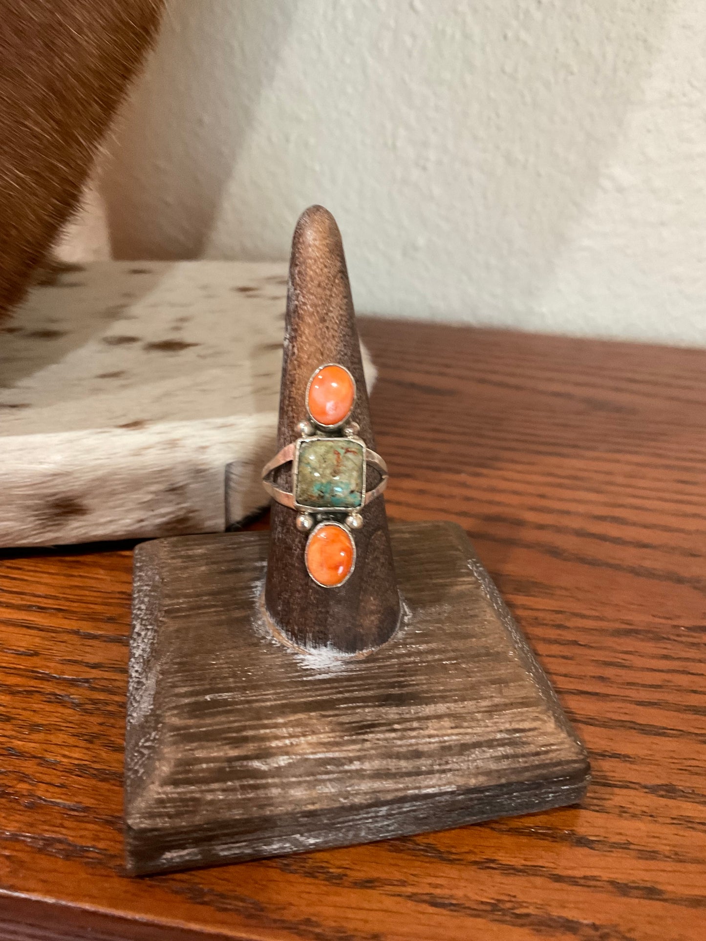 Turquoise & Spiny Oyster Rings