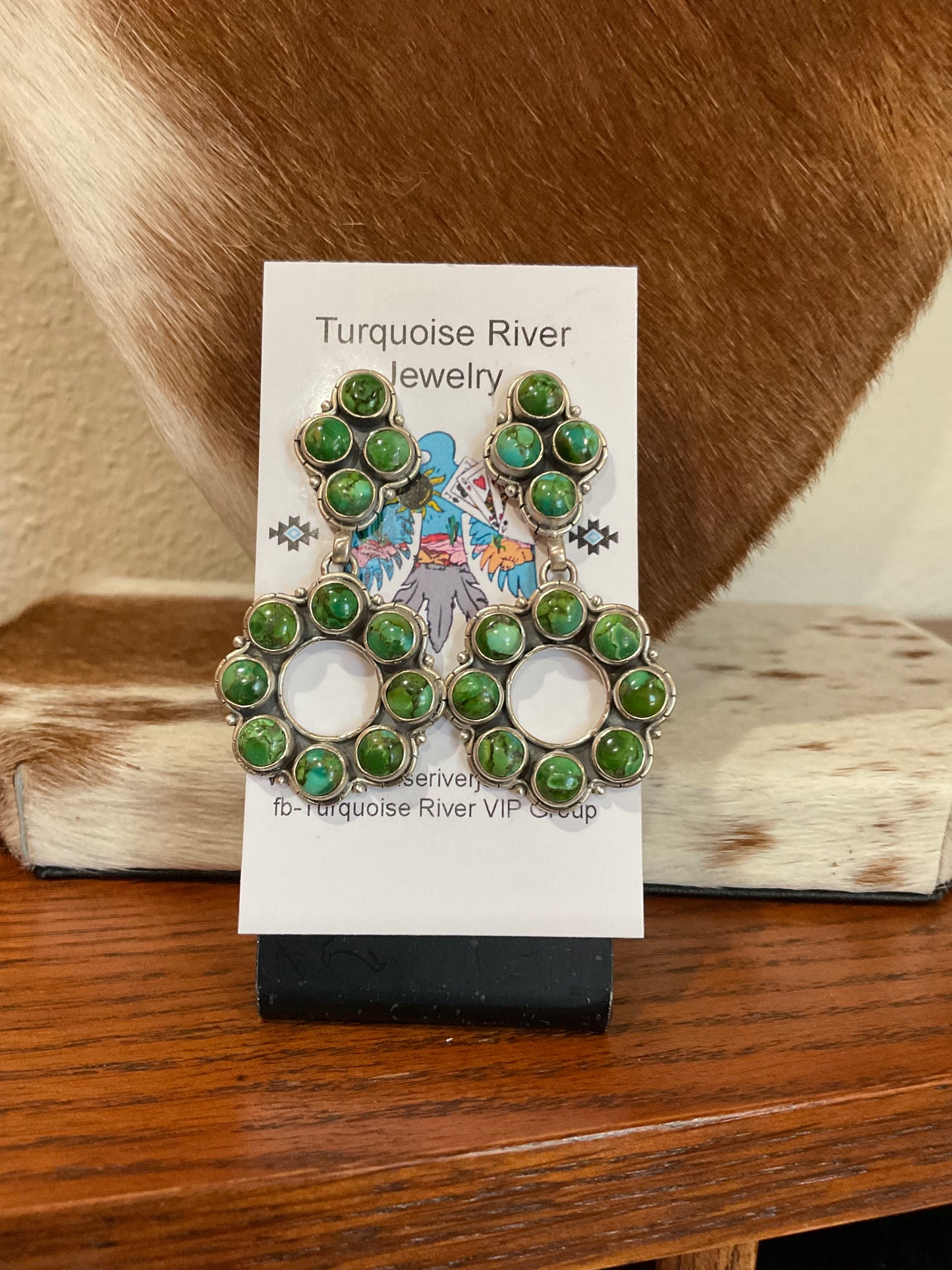 Sonoran Gold Hoop Cluster Earrings