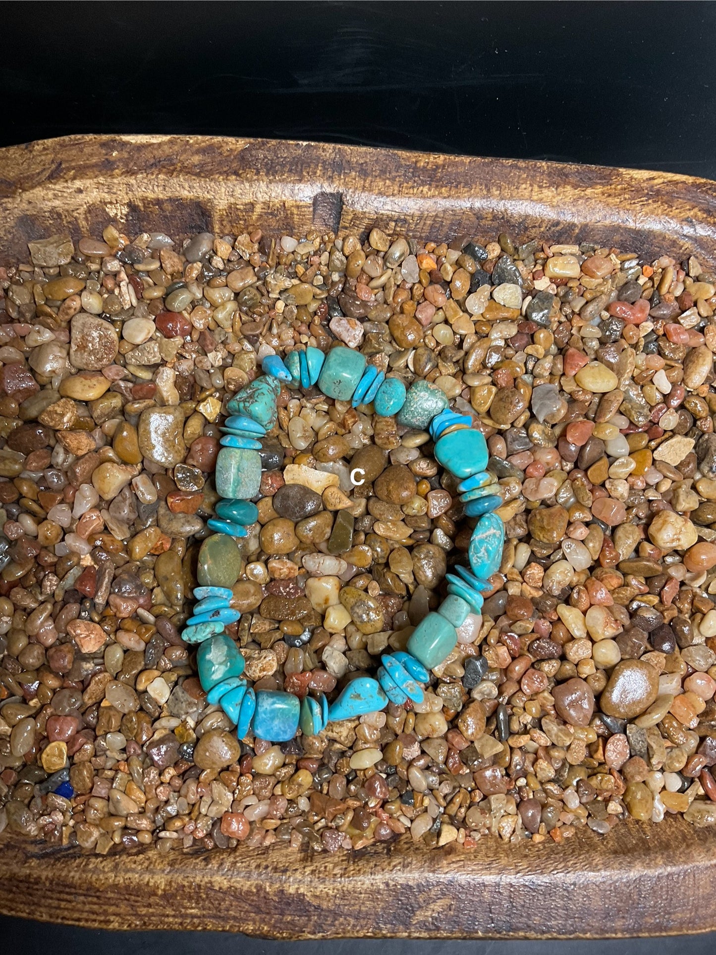 Turquoise Nugget Stretchy Bracelets