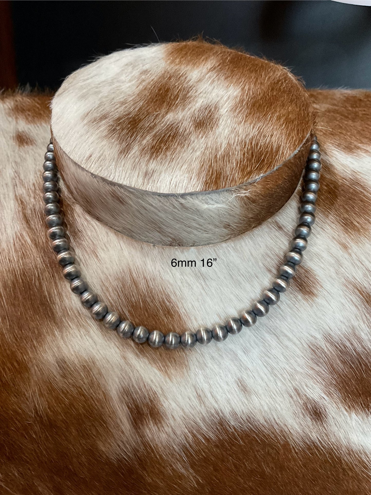 16” 6mm Sterling Silver Pearls
