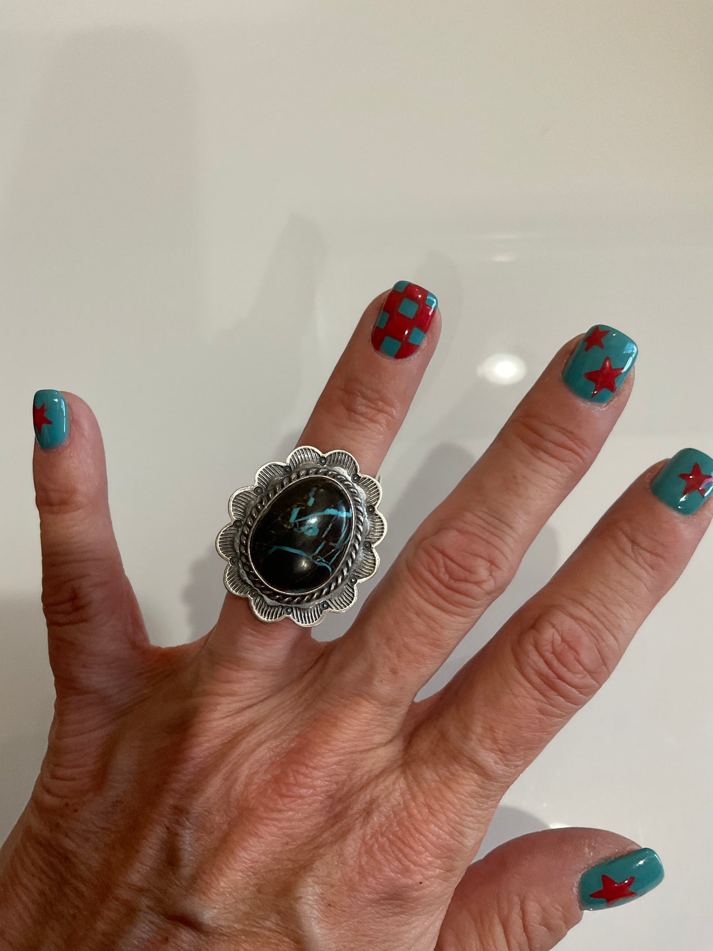 Blackjack Turquoise Rings