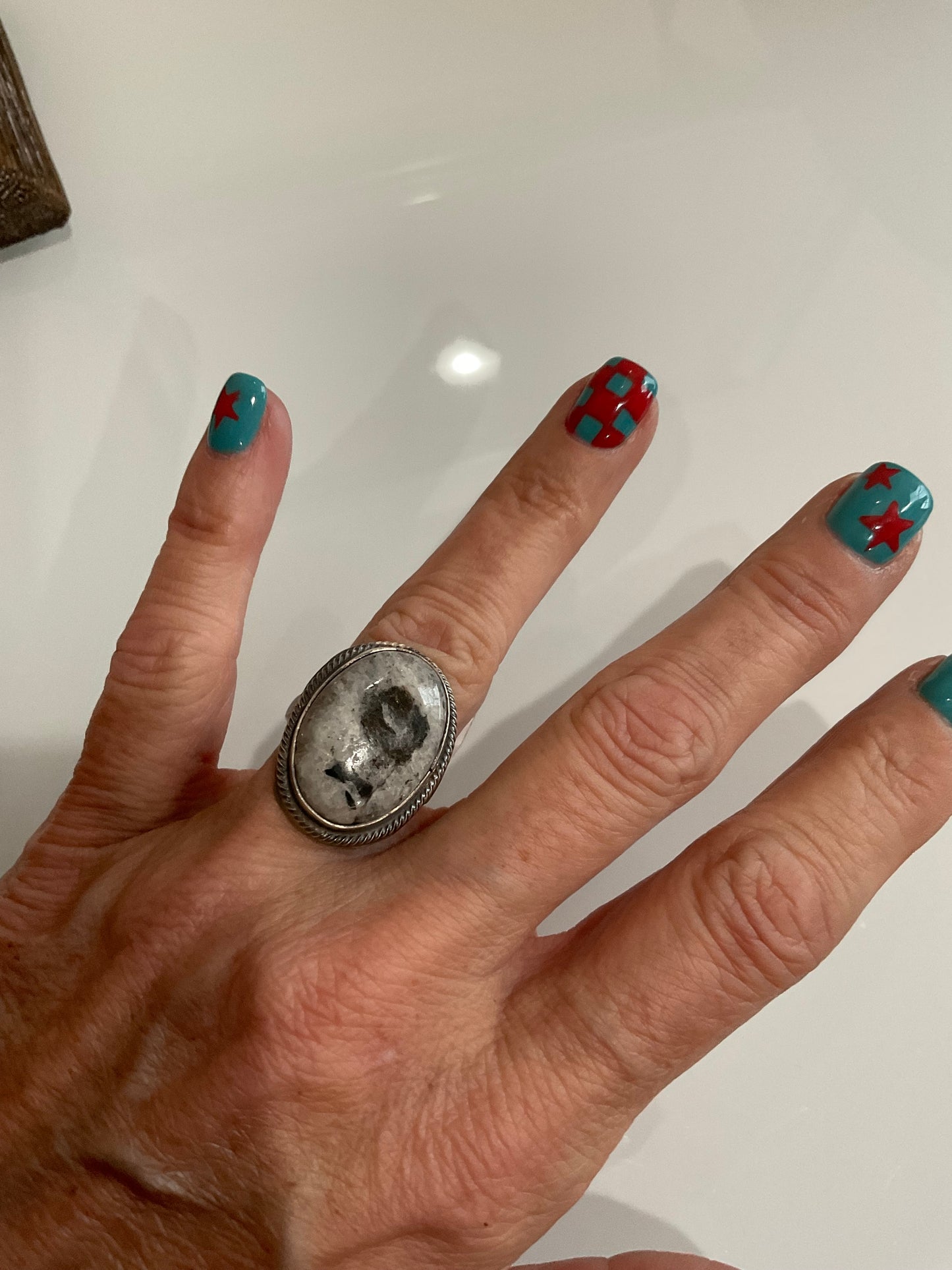 White Buffalo Ring