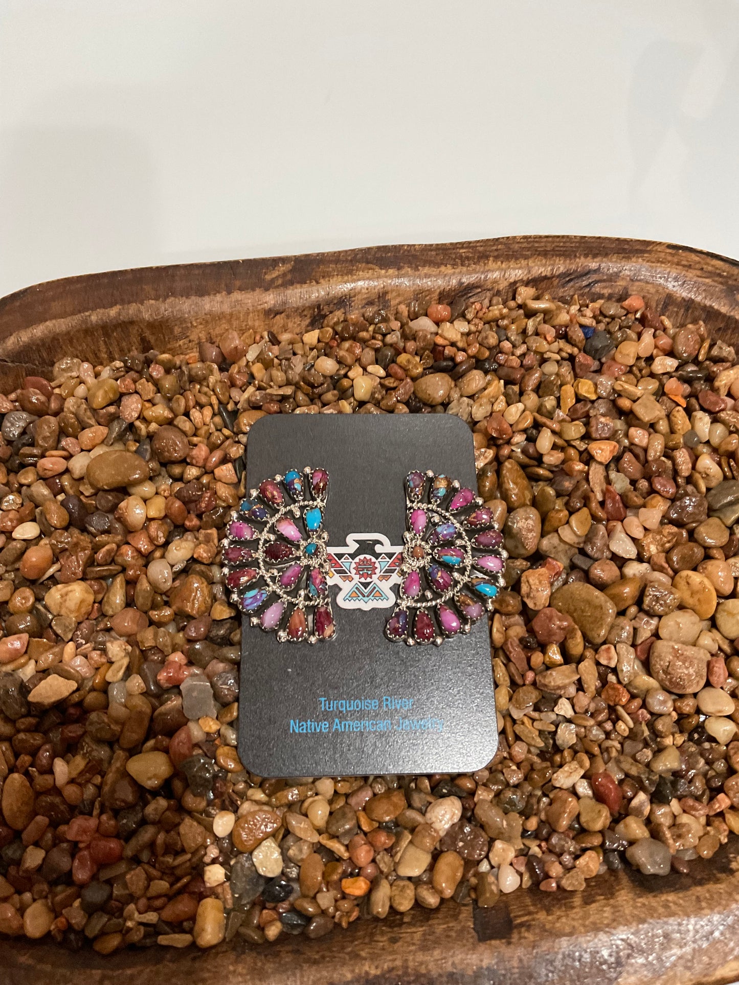 Half Cluster Stud Earrings