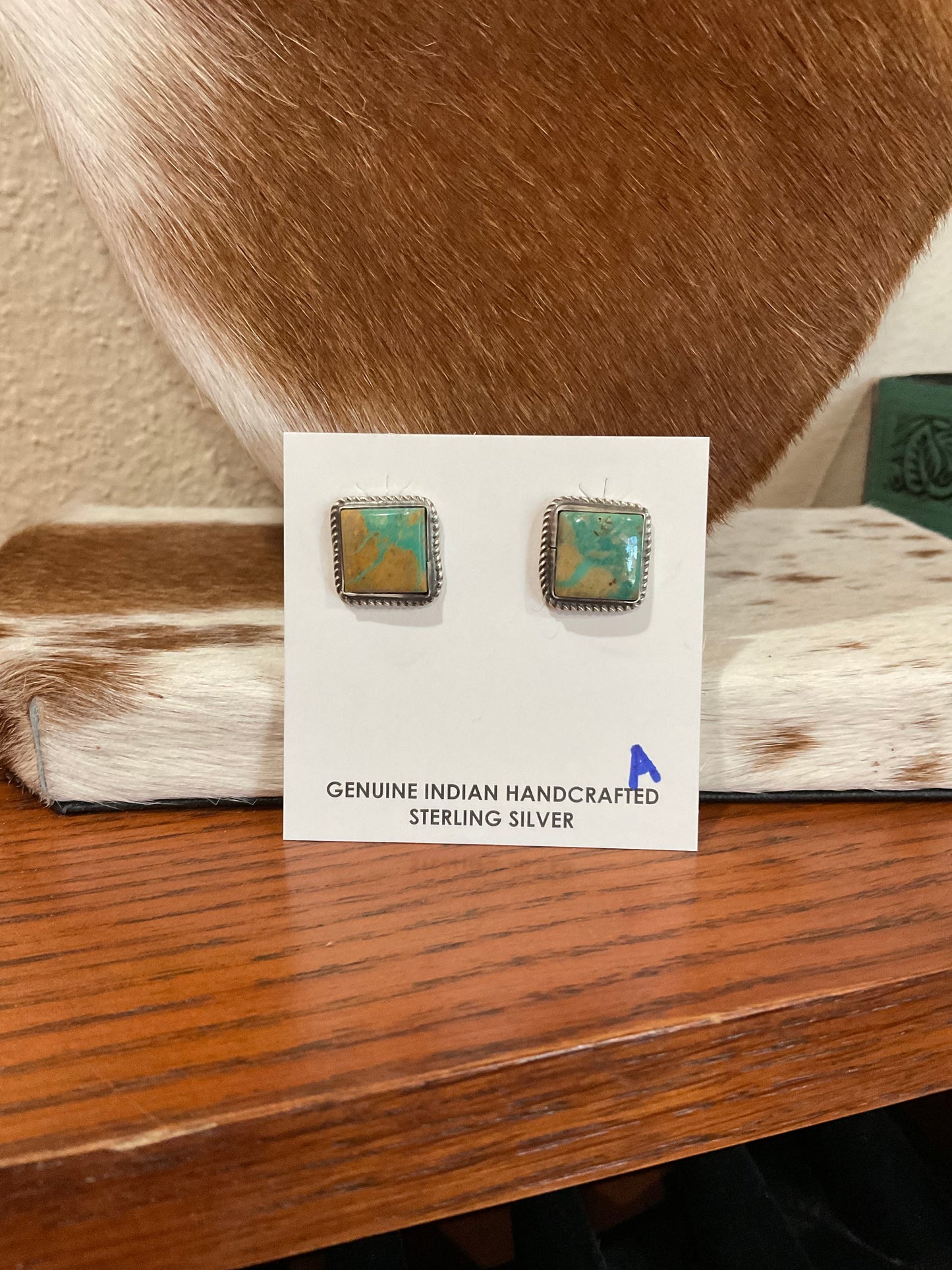 Kingman Square Stud Earrings