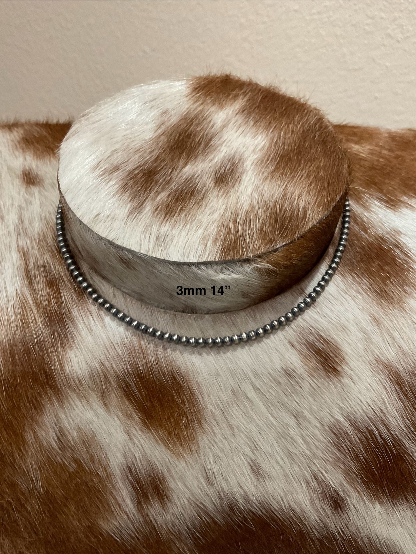 14” 3mm Sterling Silver Pearl Choker