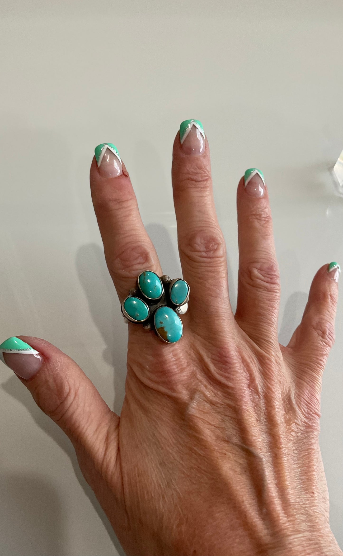 Kingman 4 Stone Cluster Ring