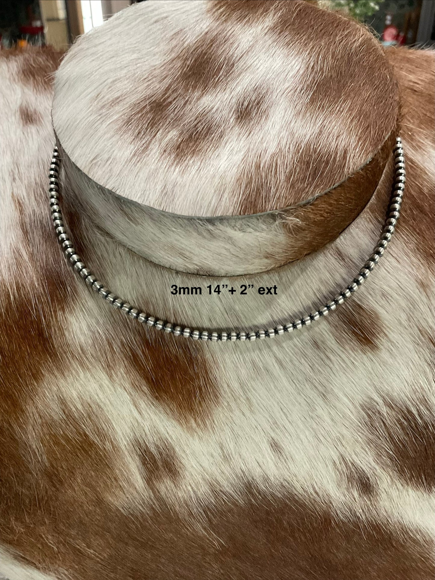 14”-16” 3mm Sterling Silver Pearl Choker