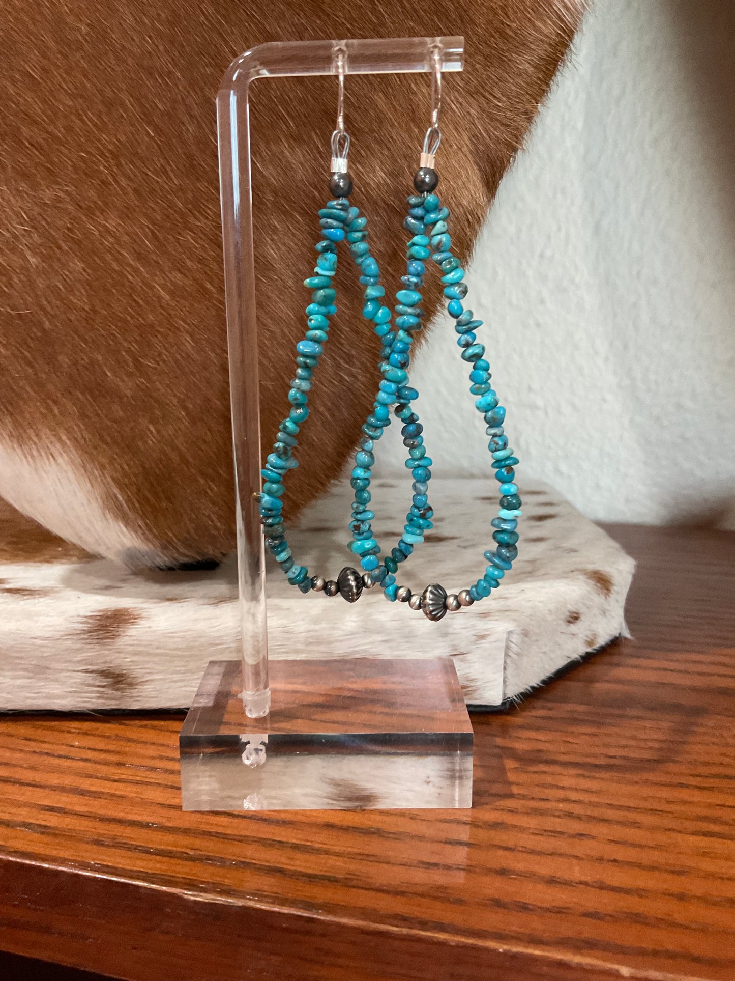 Prince Turquoise Hoop Earrings
