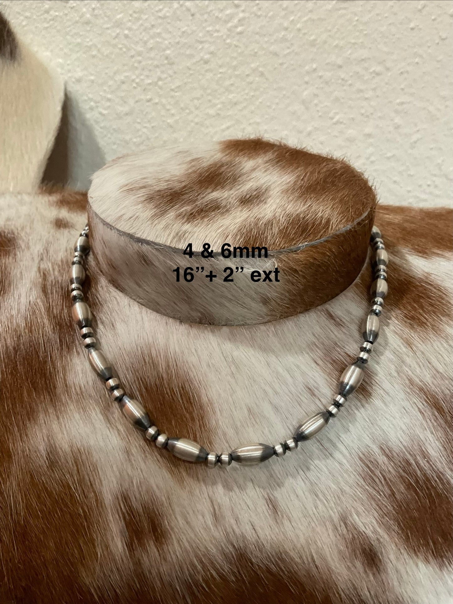 16-18” 4 & 6mm Sterling Silver Pearls