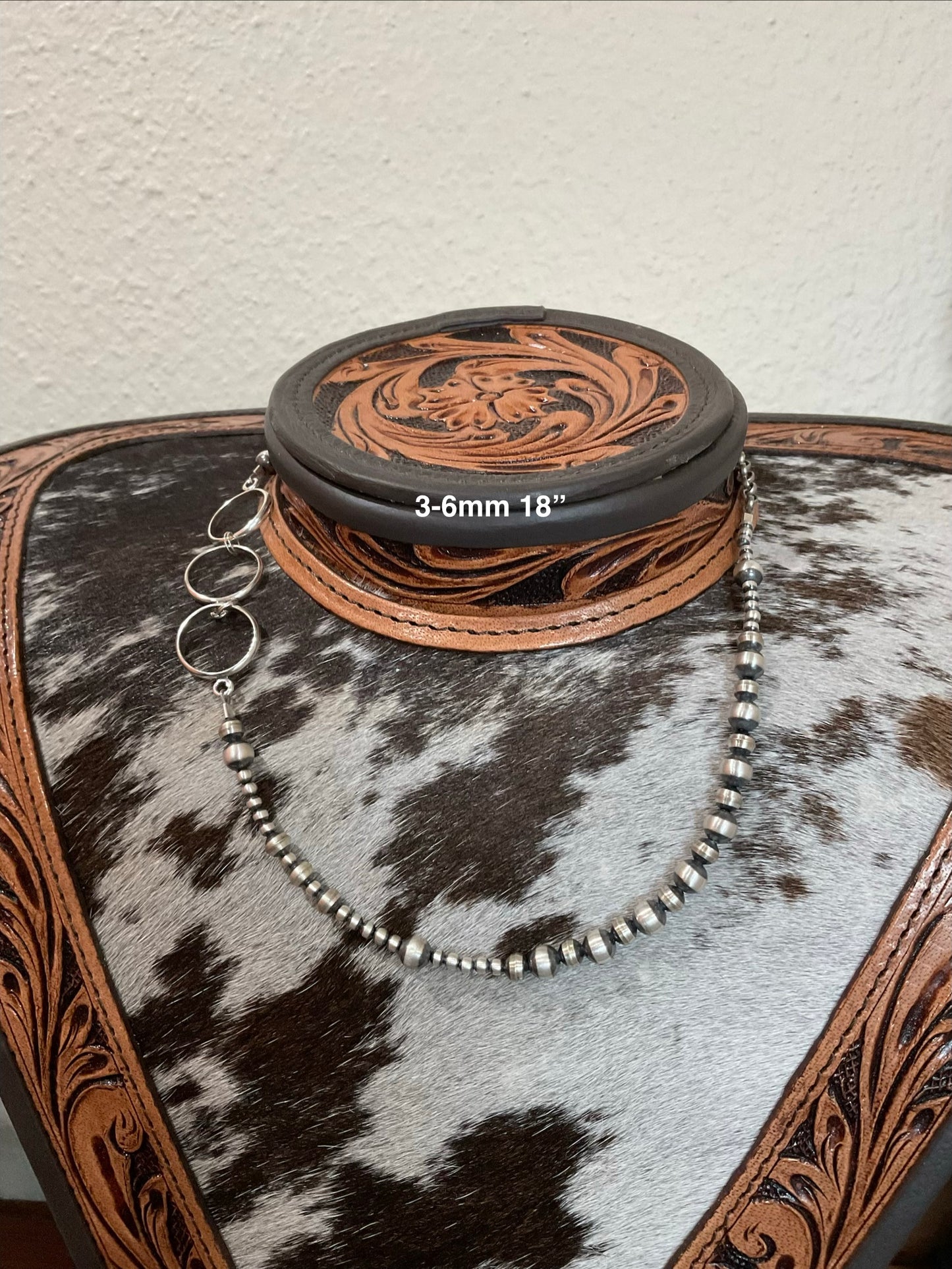 18” 3-6mm Sterling Silver Pearls