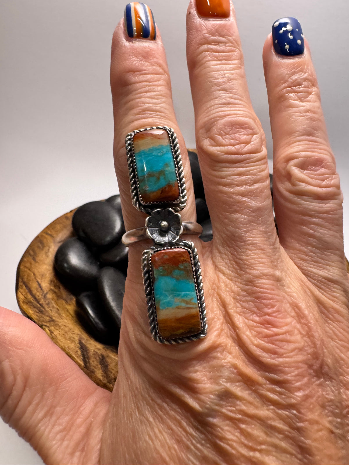 Easter Blue Turquoise Ring
