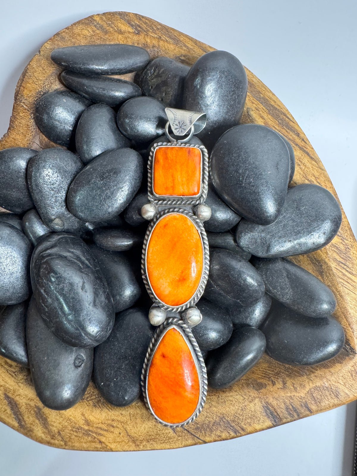 Orange Spiny Pendant