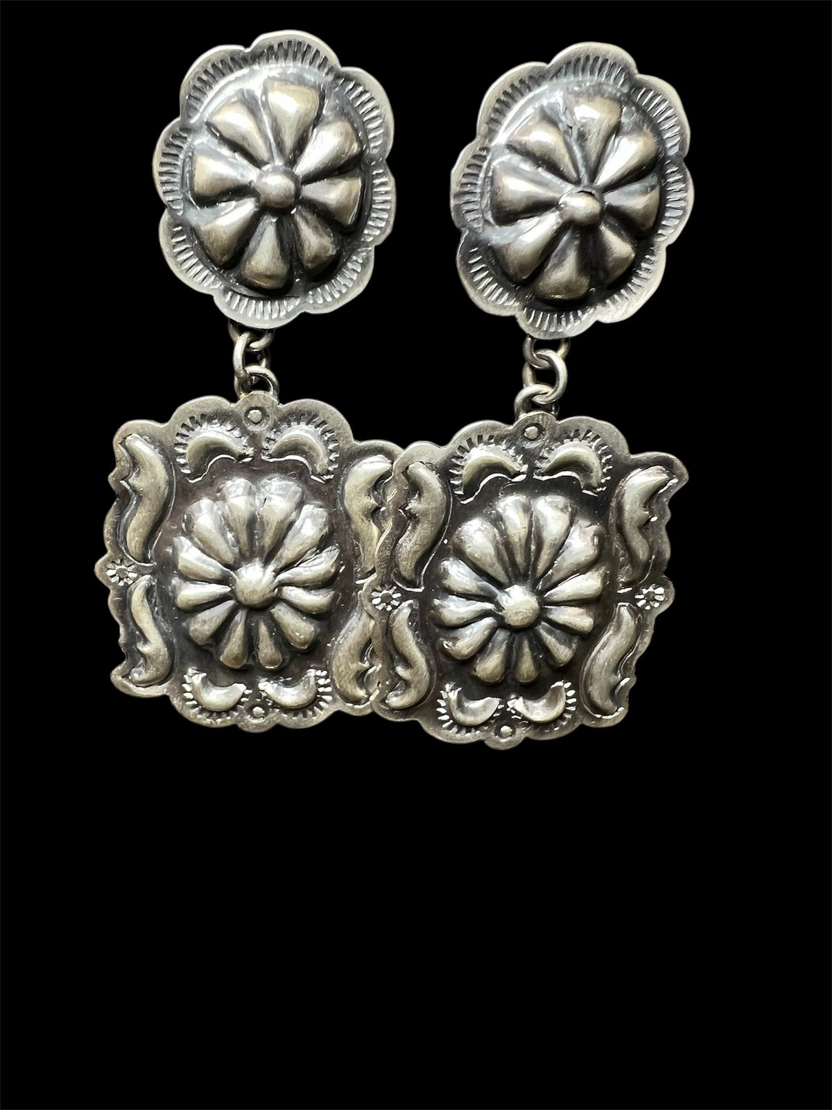 Double Concho Earrings