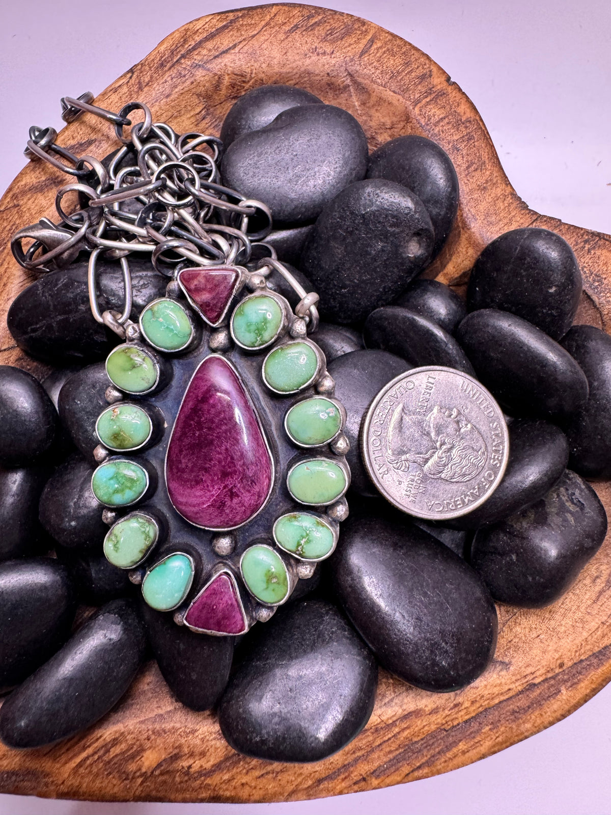 Sonoran Gold & Purple Spiny Cluster Necklace