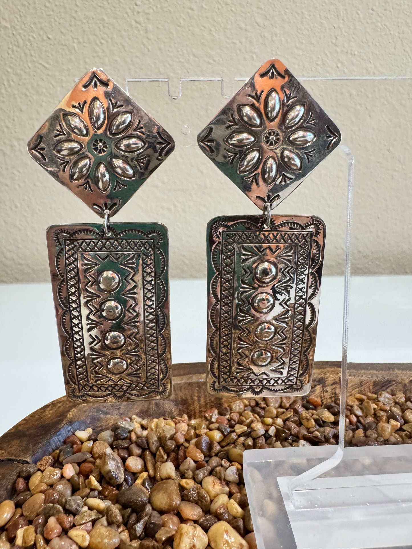 Double Concho Earrings
