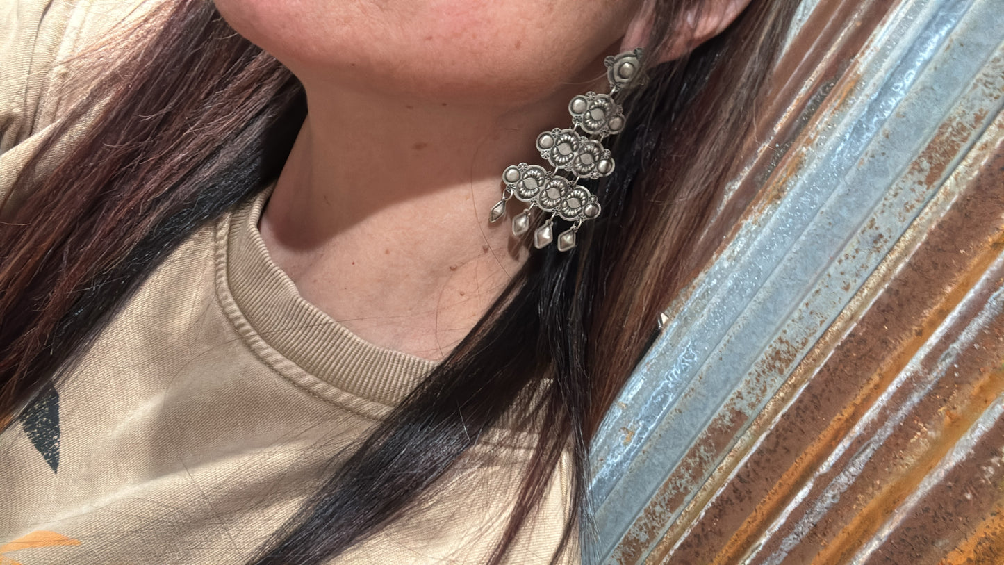 Sterling Silver Chandelier Earrings