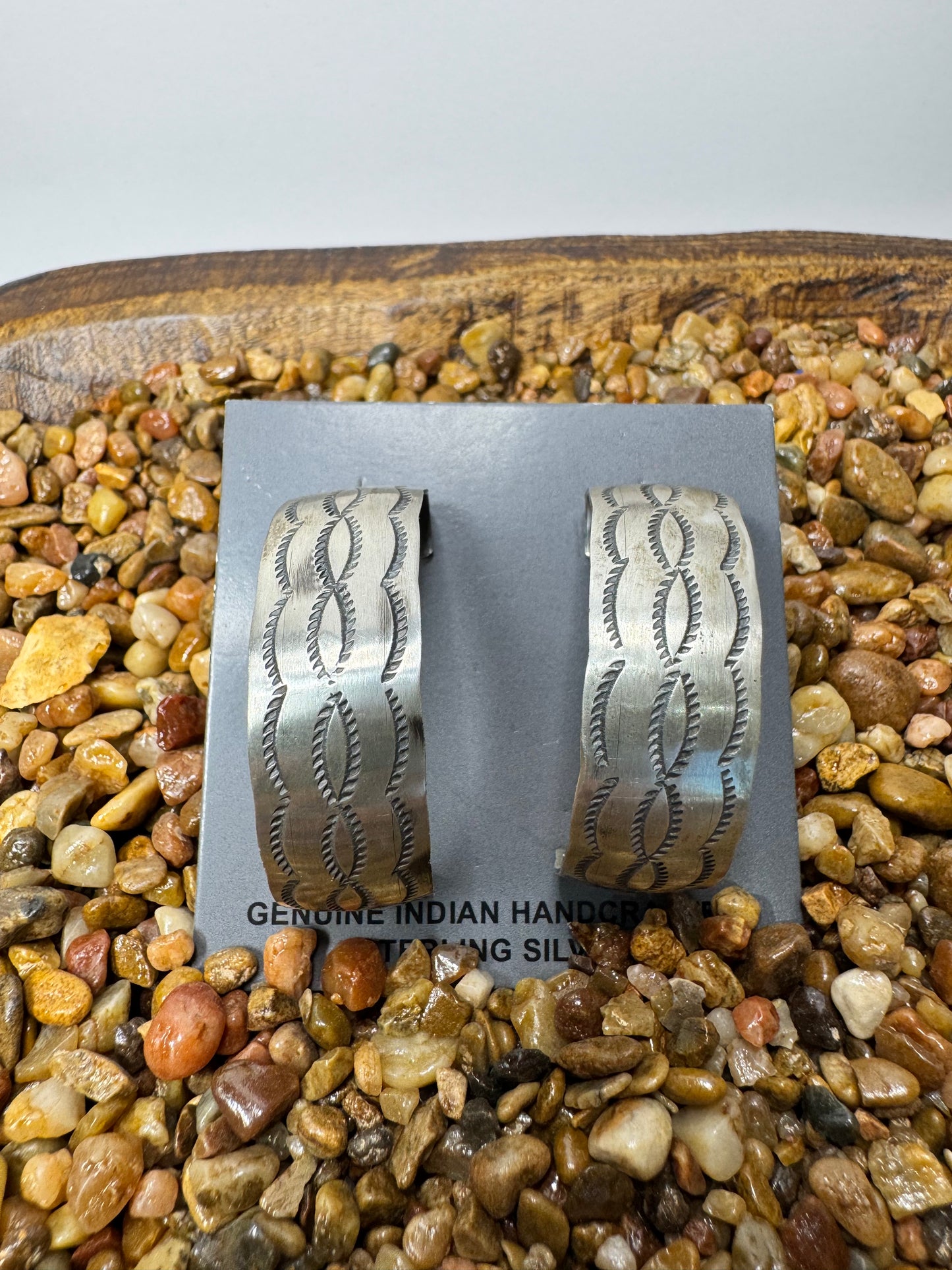 Sterling Silver Half Hoop Earrings