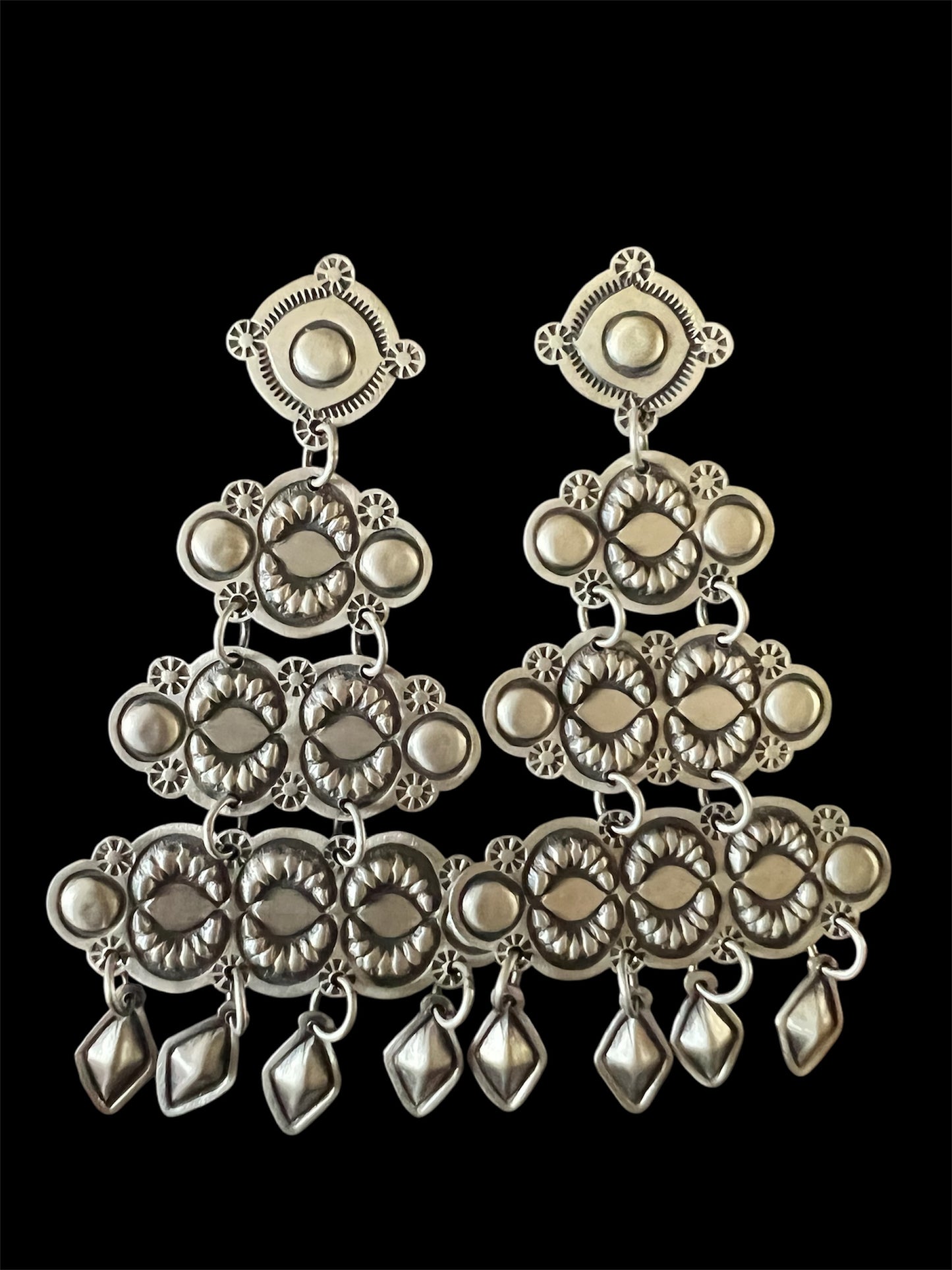 Sterling Silver Chandelier Earrings