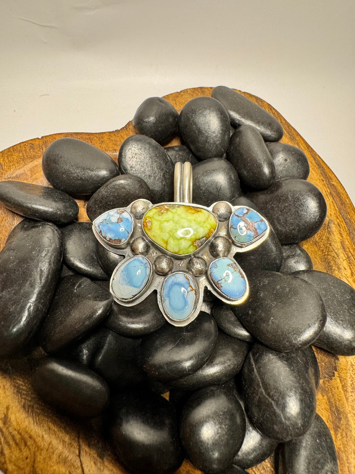Golden Hills & Palomino Half Cluster Pendant