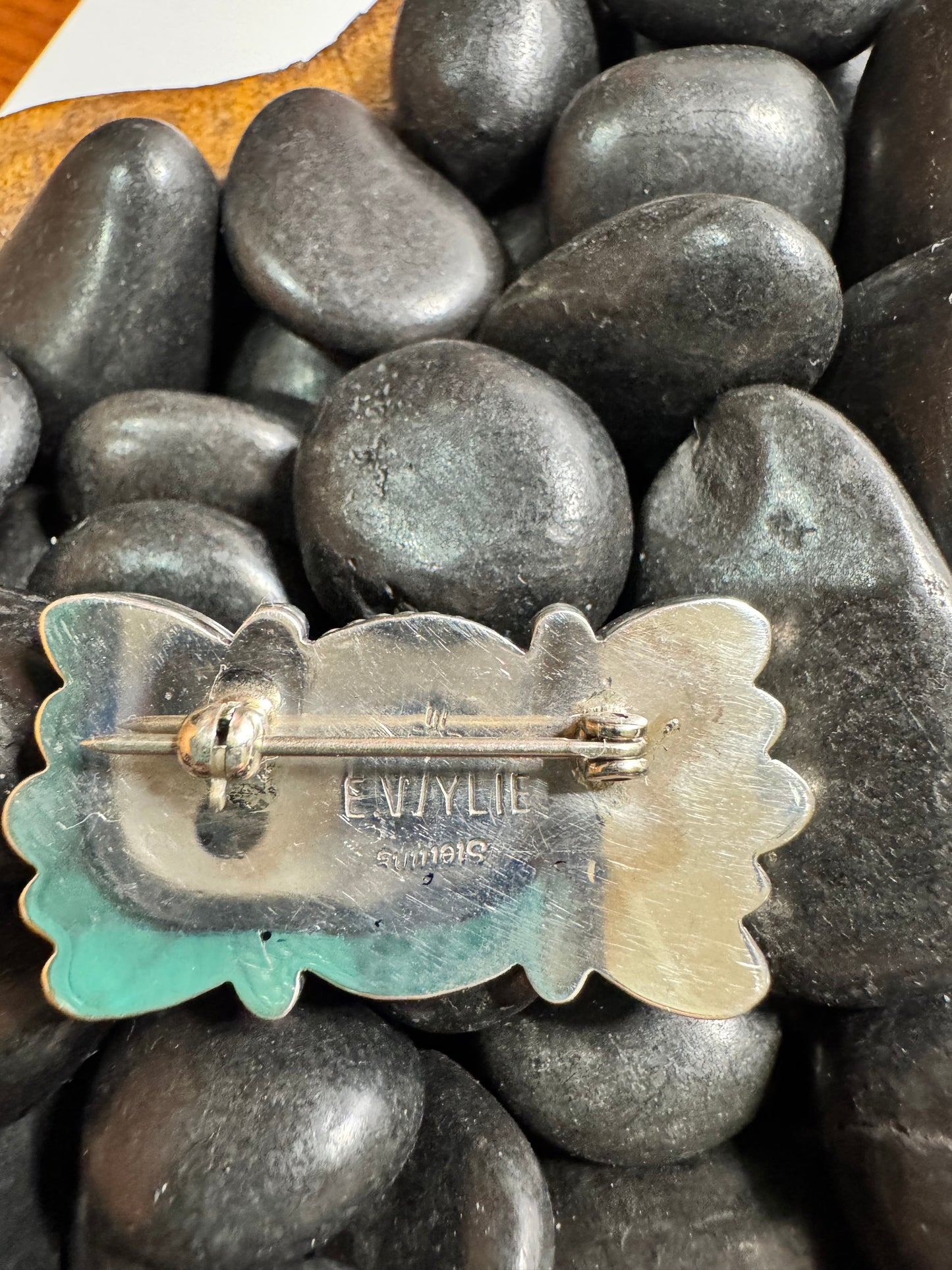 Kingman Turquoise Cluster Pin