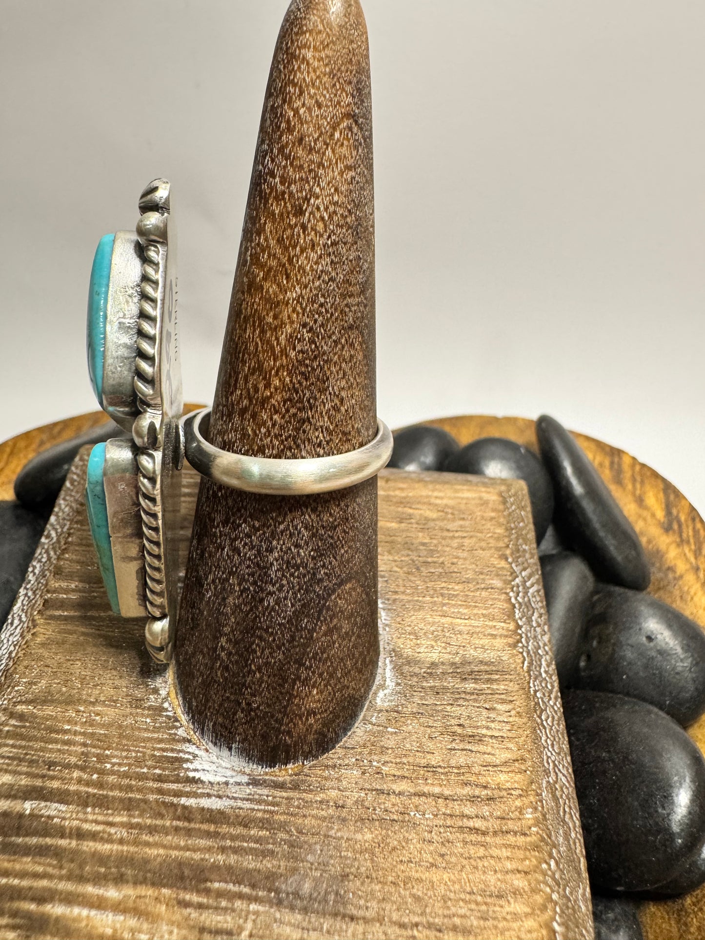 Kingman Turquoise 2 stone Ring