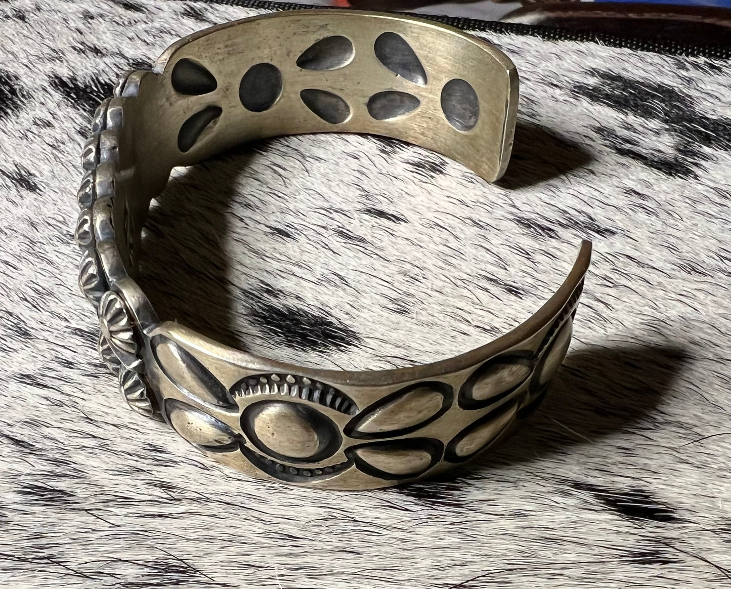 Sterling Silver Double Star Shot Cuff