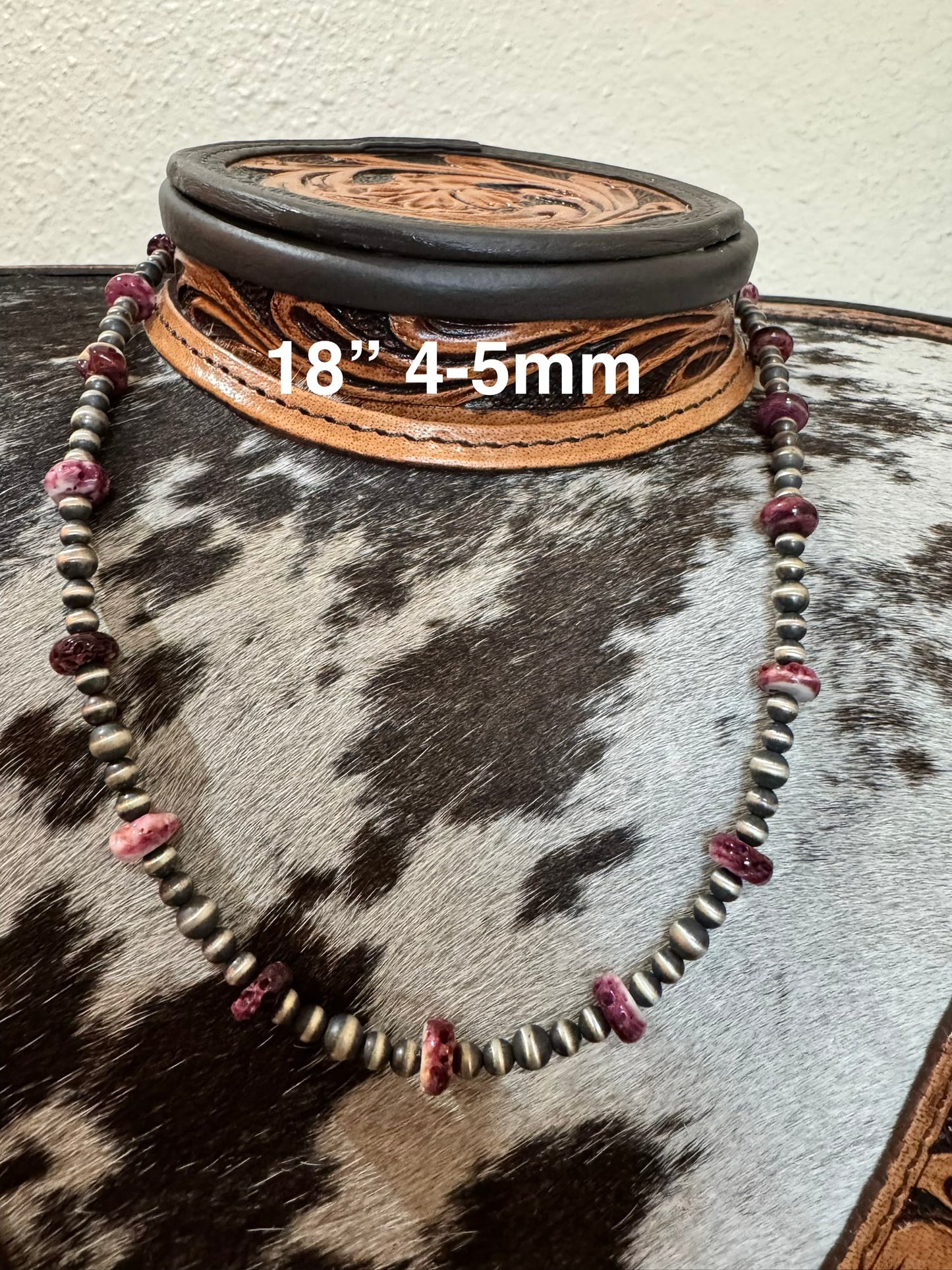 Sterling Silver Pearls w/Purple Spiny