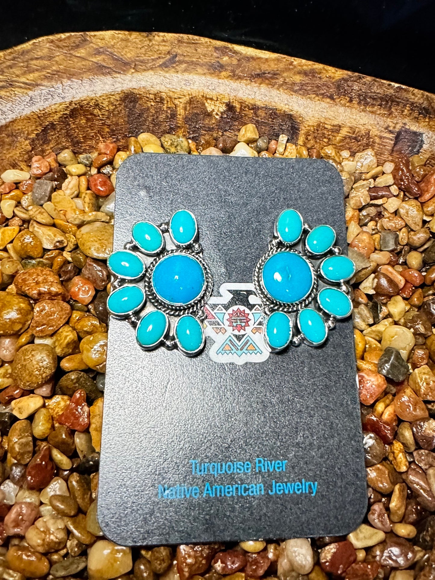 Kingman Half Cluster Earrings