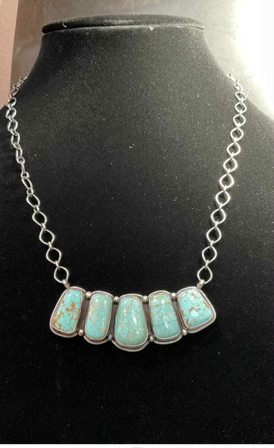 Mine #8 Turquoise Multi Stone Bar Necklace